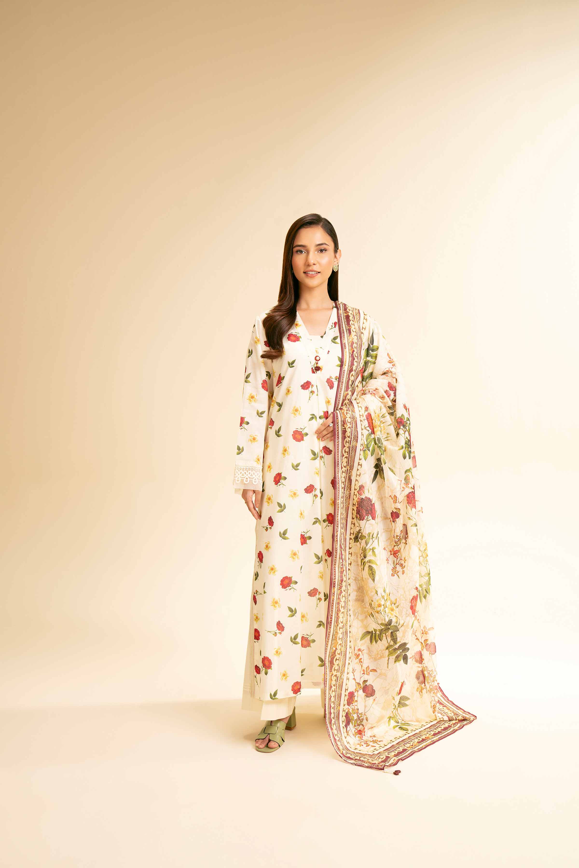 2 Piece - Printed Suit - 42501174 for Women - Unstitched Collection | Nishat | Shop Online