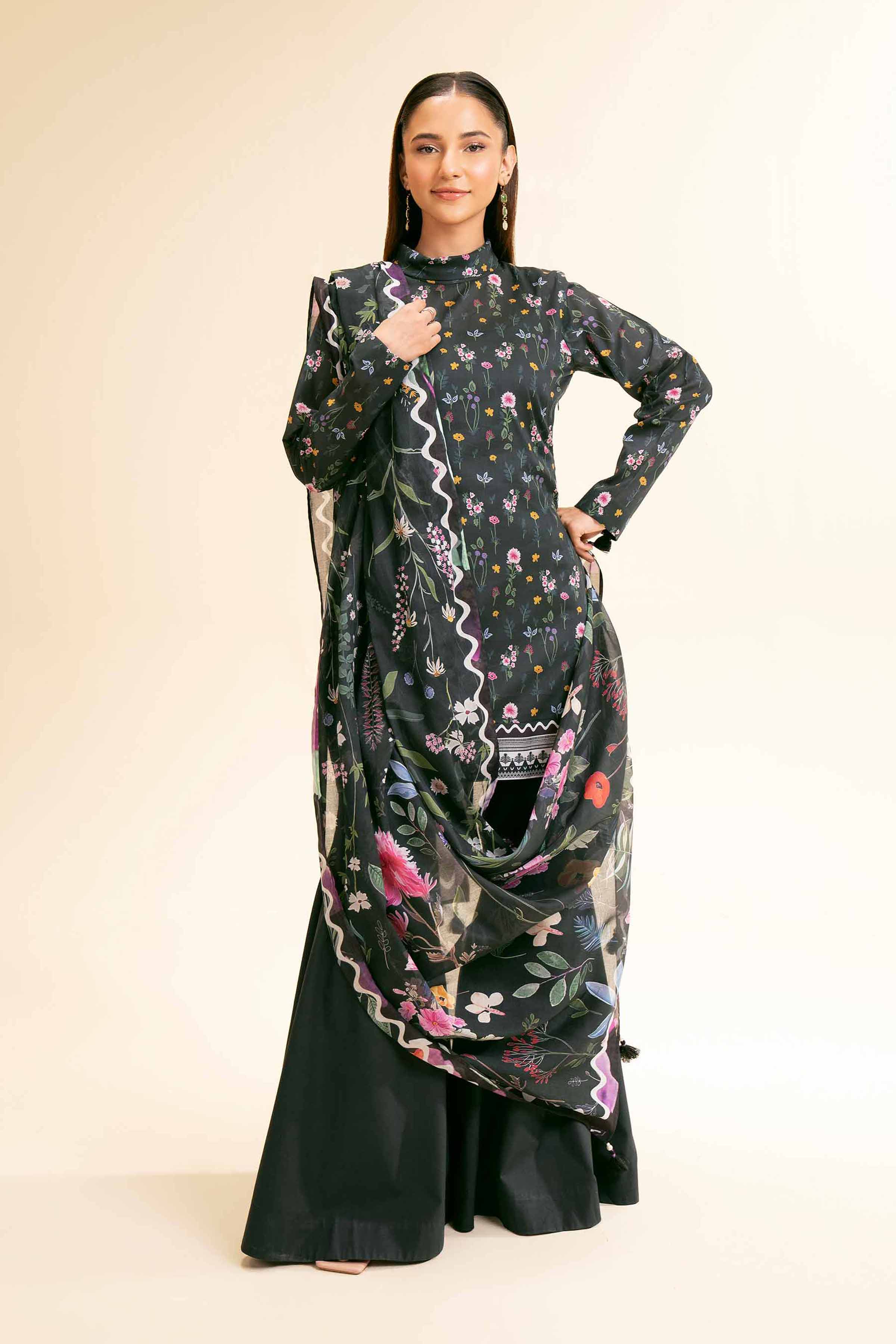2 Piece - Printed Suit - 42501175 for Women - Unstitched Collection | Nishat | Shop Online