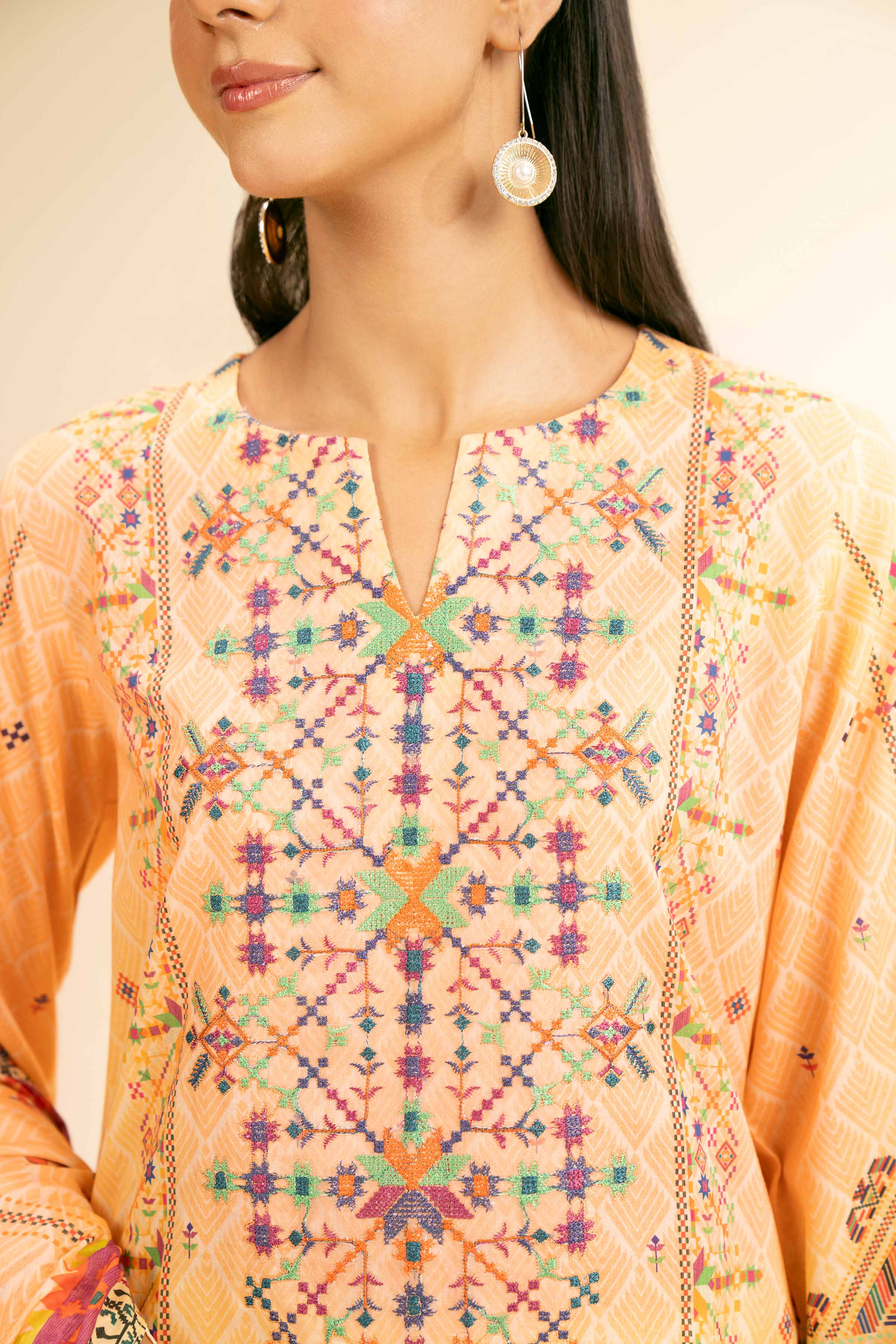 3 Piece - Digital Printed Embroidered Suit - 42501184 for Women - Unstitched Collection | Nishat | Shop Online