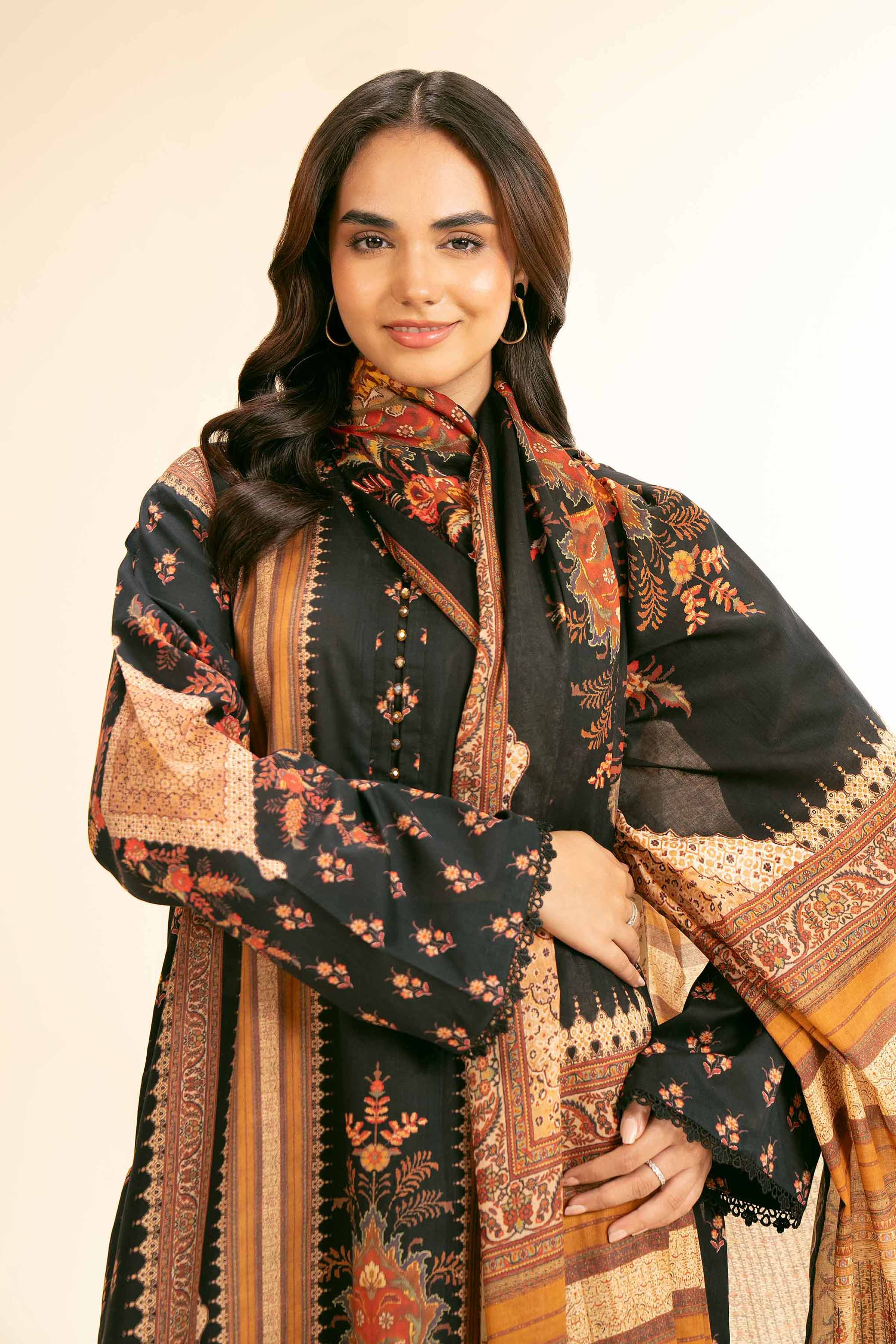 3 Piece - Digital Printed Suit - 42501188 for Women - Unstitched Collection | Nishat | Shop Online