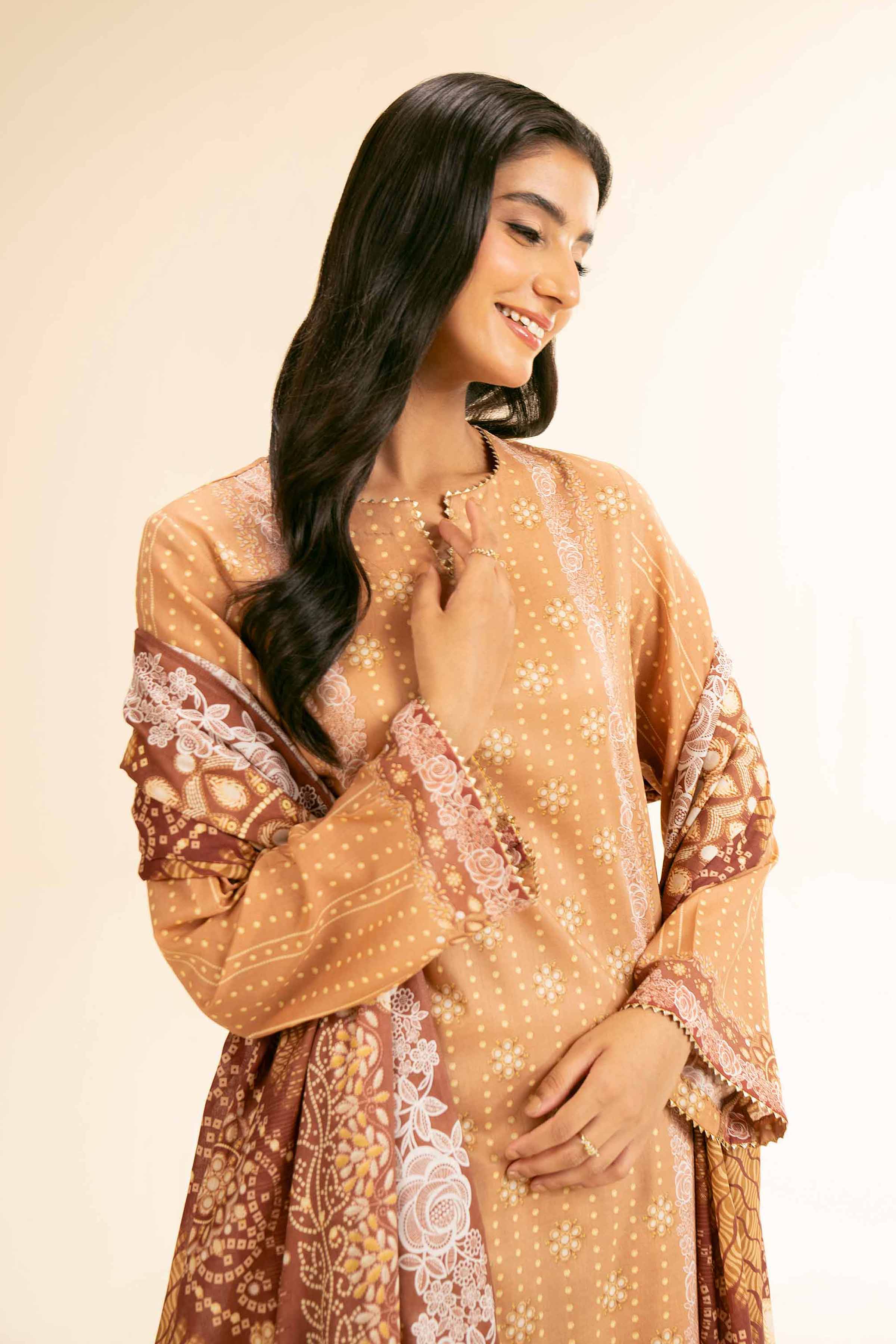 3 Piece - Digital Printed Suit - 42501192 for Women - Unstitched Collection | Nishat | Shop Online