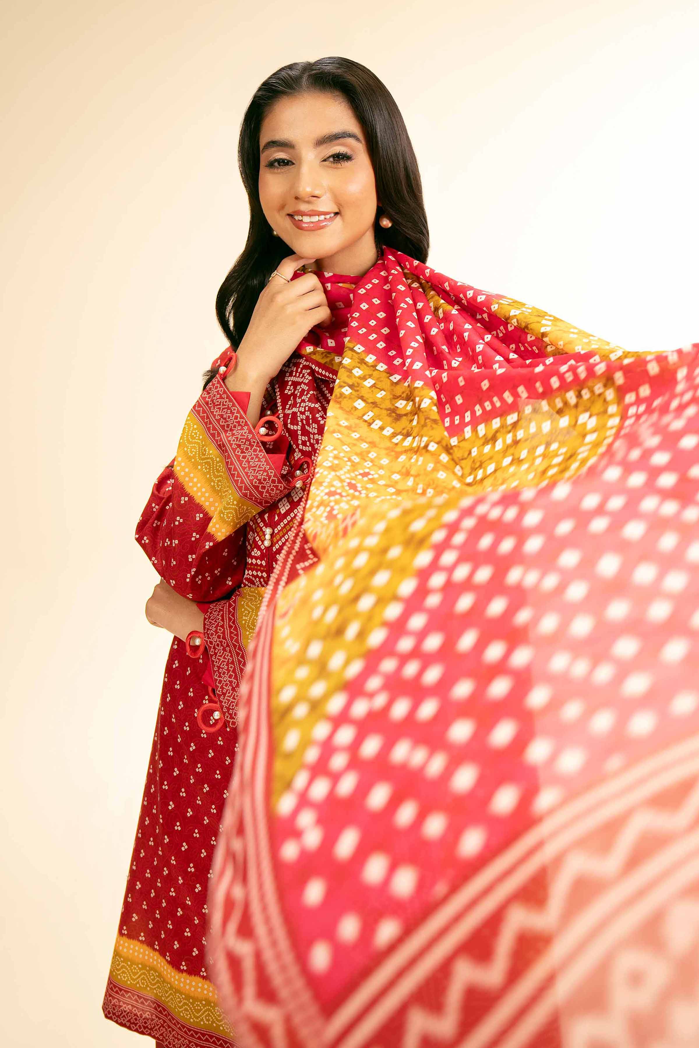 3 Piece - Digital Printed Suit - 42501193 for Women - Unstitched Collection | Nishat | Shop Online