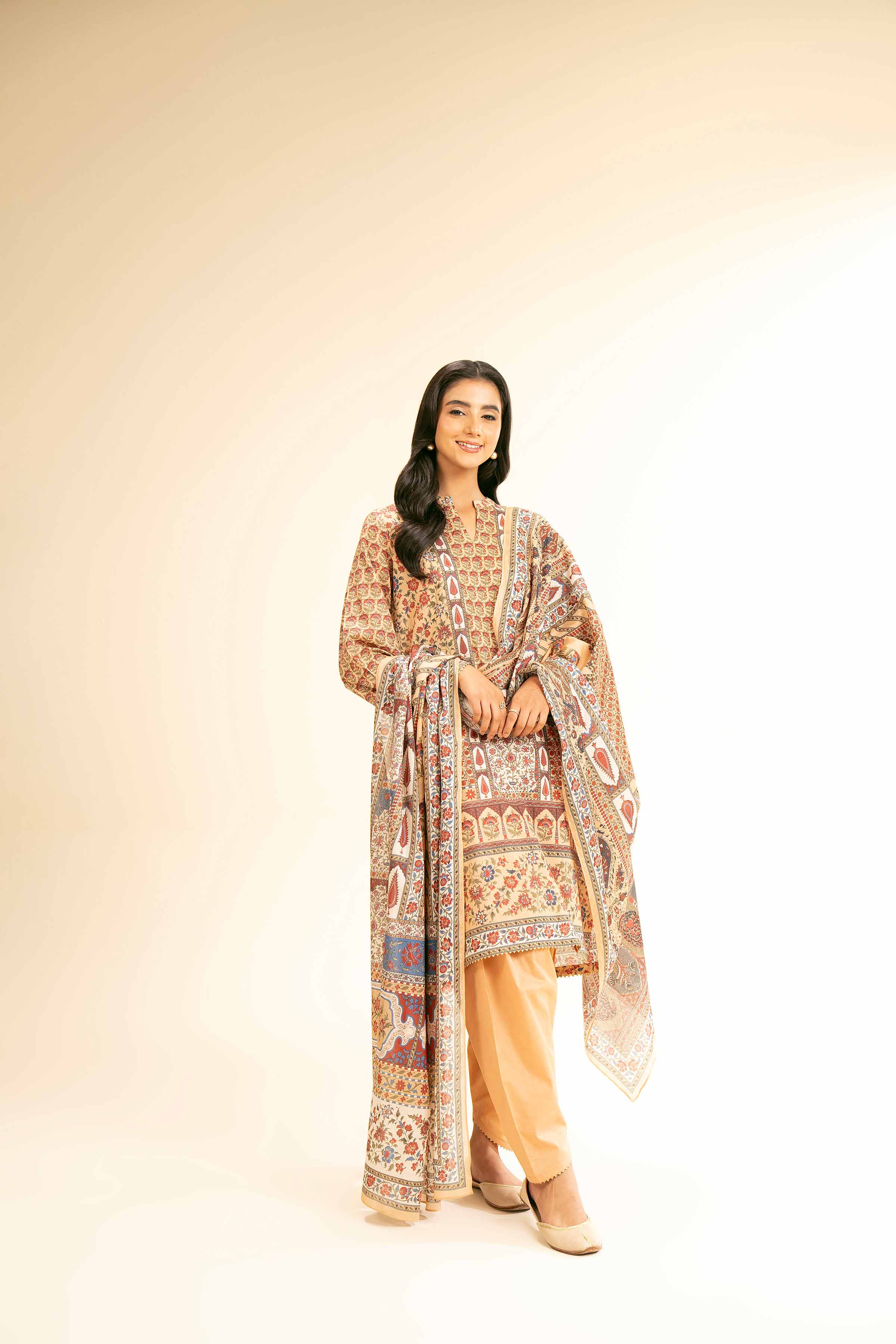 3 Piece - Digital Printed Suit - 42501194 for Women - Unstitched Collection | Nishat | Shop Online