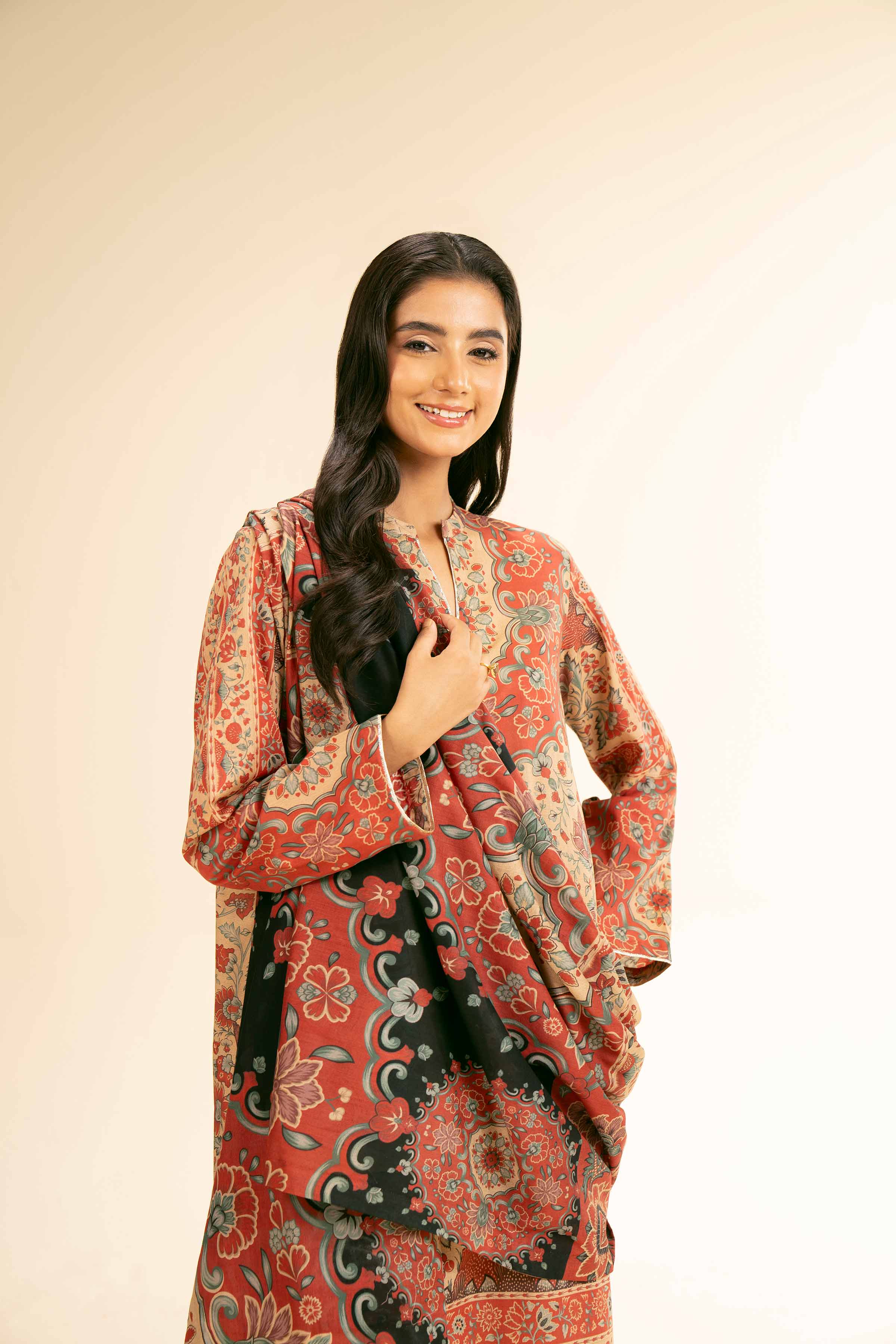 3 Piece - Digital Printed Suit - 42501195 for Women - Unstitched Collection | Nishat | Shop Online