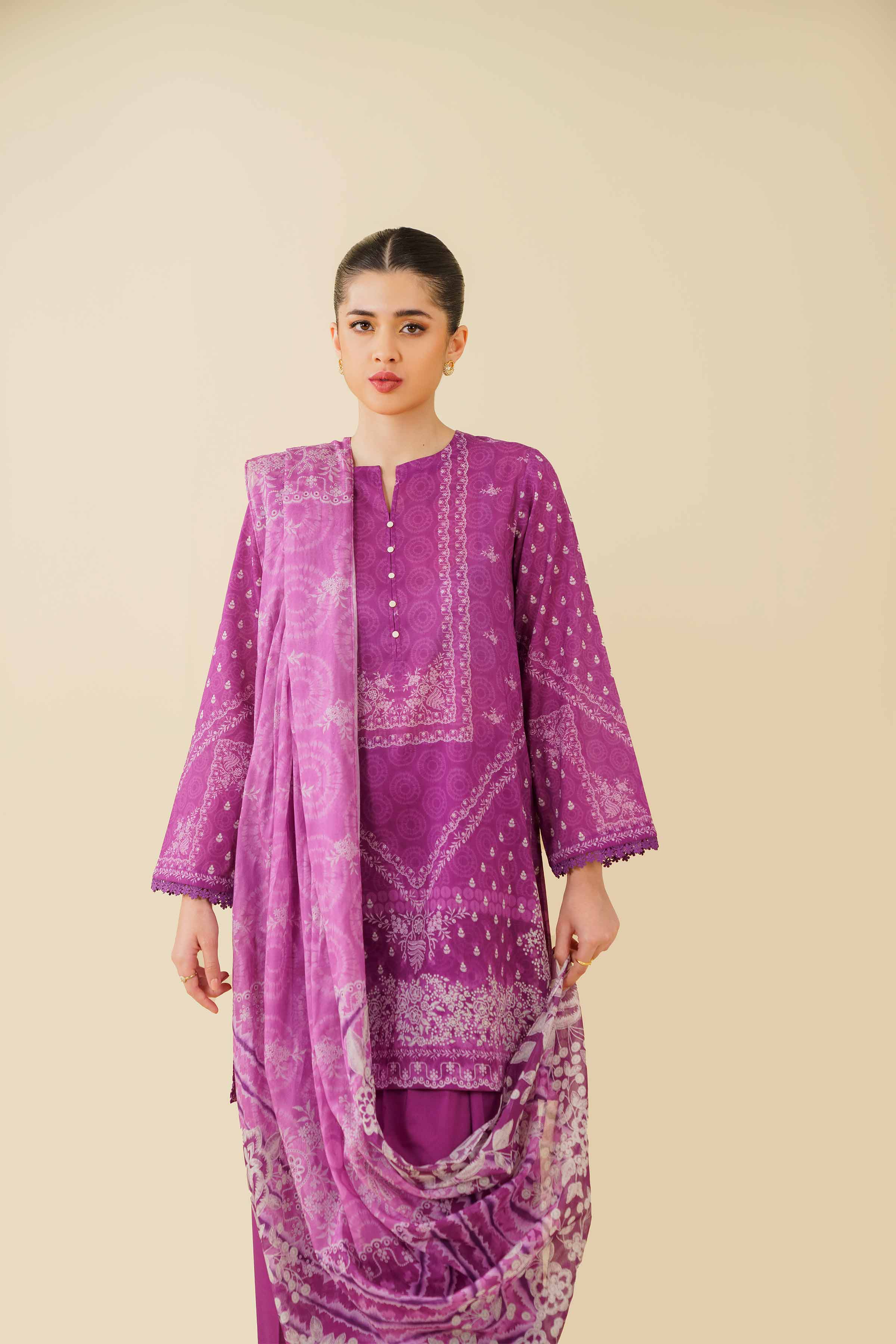 3 Piece - Digital Printed Suit - 42501199 for Women - Unstitched Collection | Nishat | Shop Online