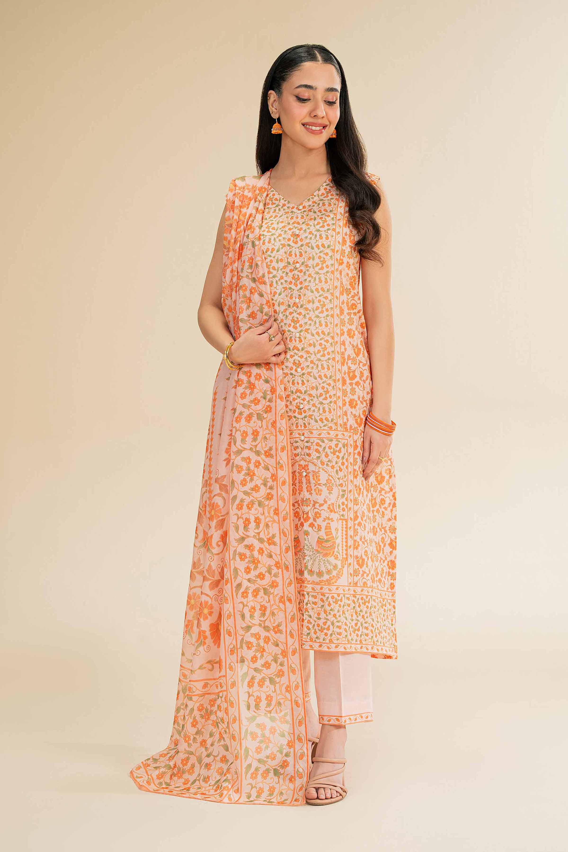 3 Piece - Digital Printed Suit - 42501205 for Women - Unstitched Collection | Nishat | Shop Online