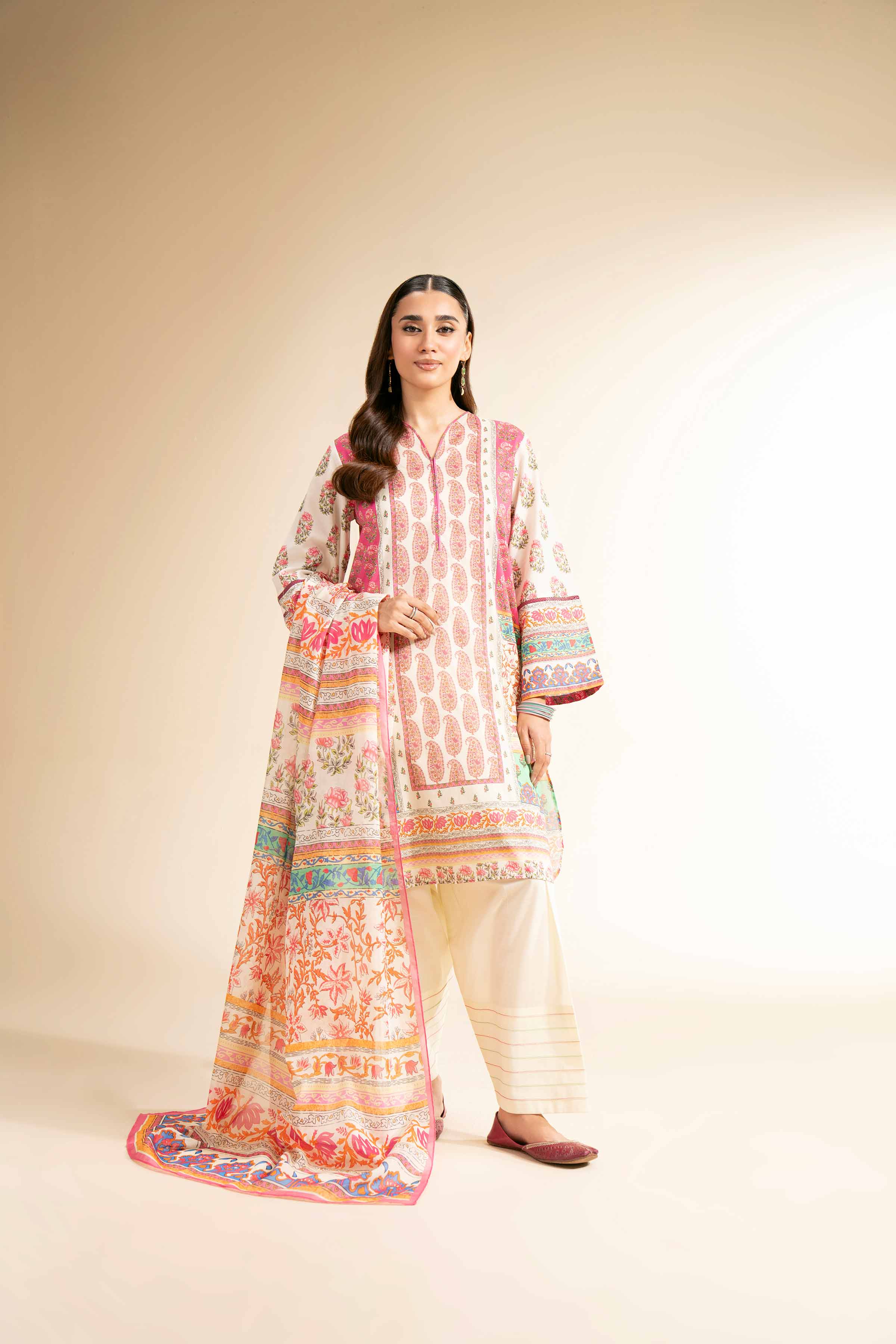 3 Piece - Digital Printed Suit - 42501206 for Women - Unstitched Collection | Nishat | Shop Online