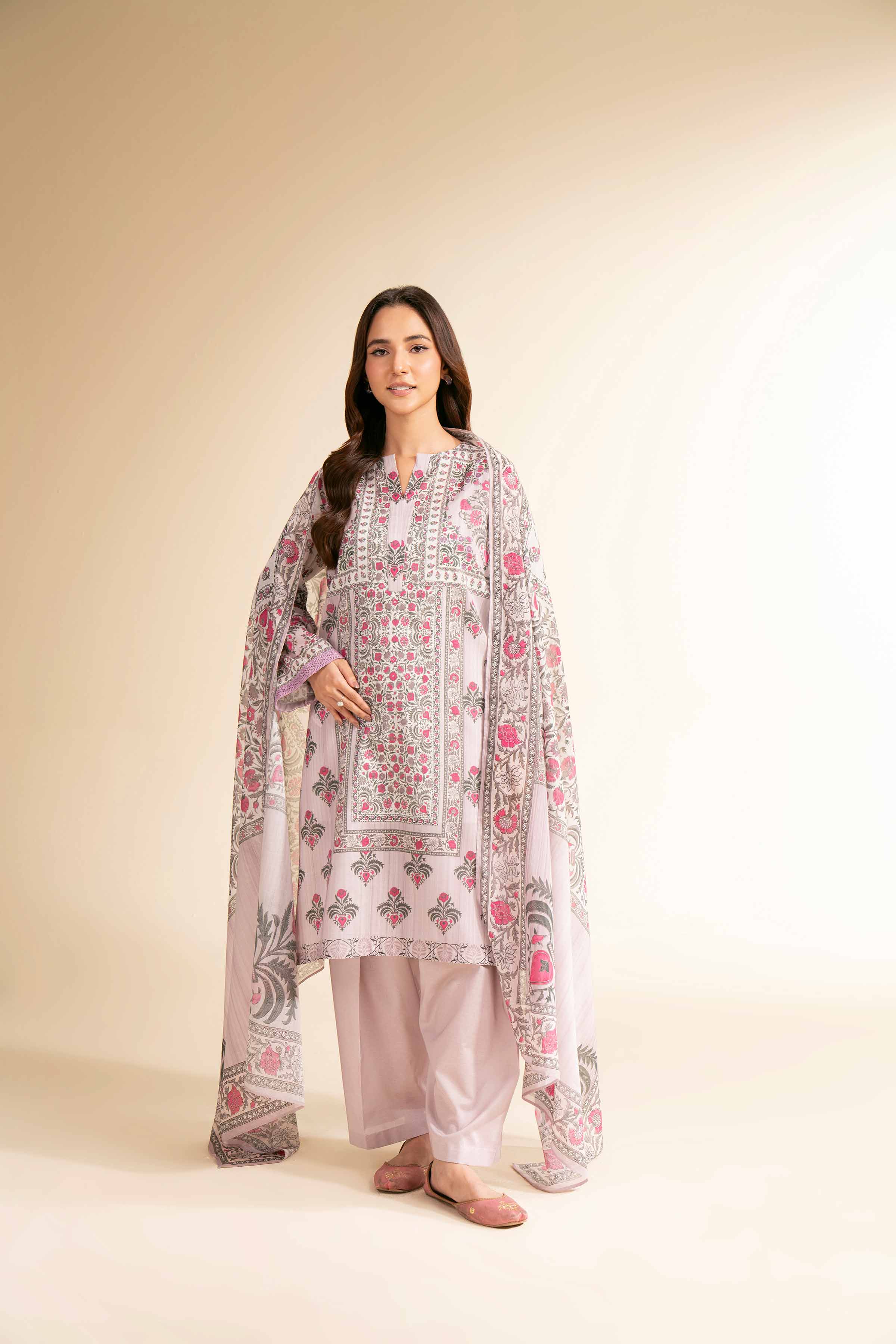 3 Piece - Digital Printed Suit - 42501208 for Women - Unstitched Collection | Nishat | Shop Online