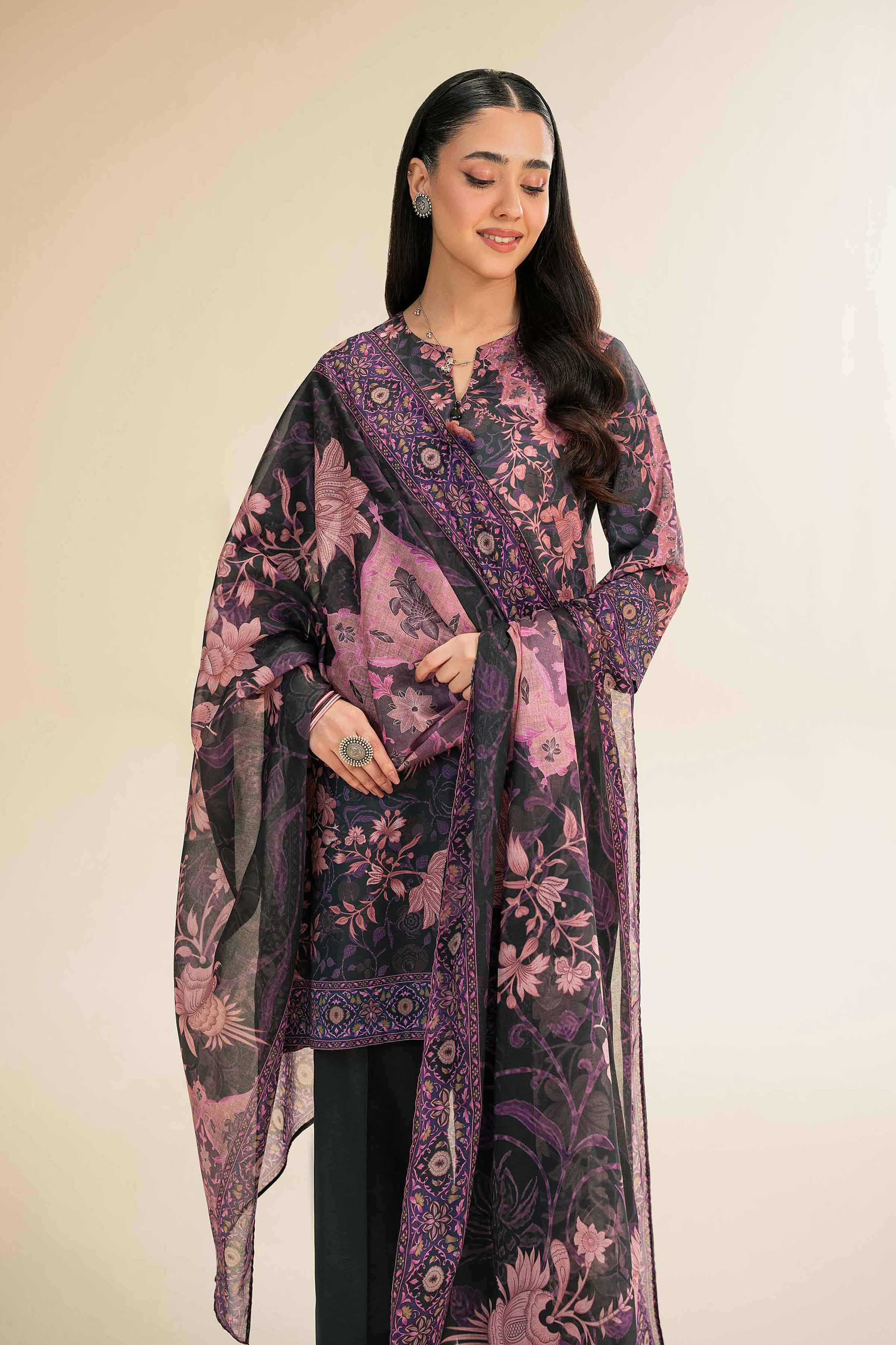 3 Piece - Digital Printed Suit - 42501209 for Women - Unstitched Collection | Nishat | Shop Online