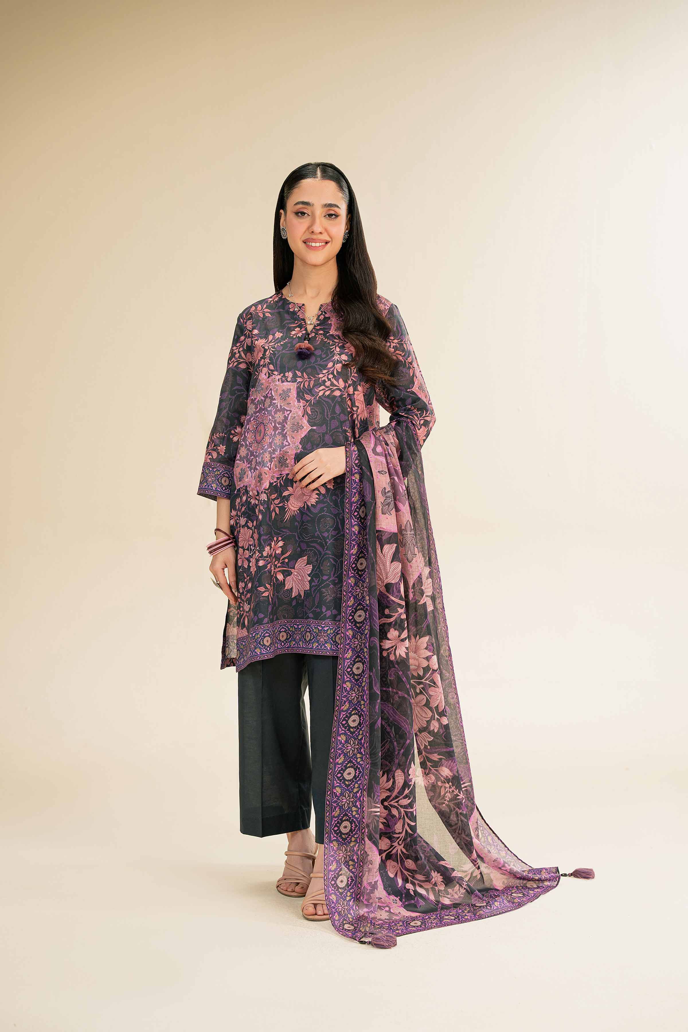 3 Piece - Digital Printed Suit - 42501209 for Women - Unstitched Collection | Nishat | Shop Online