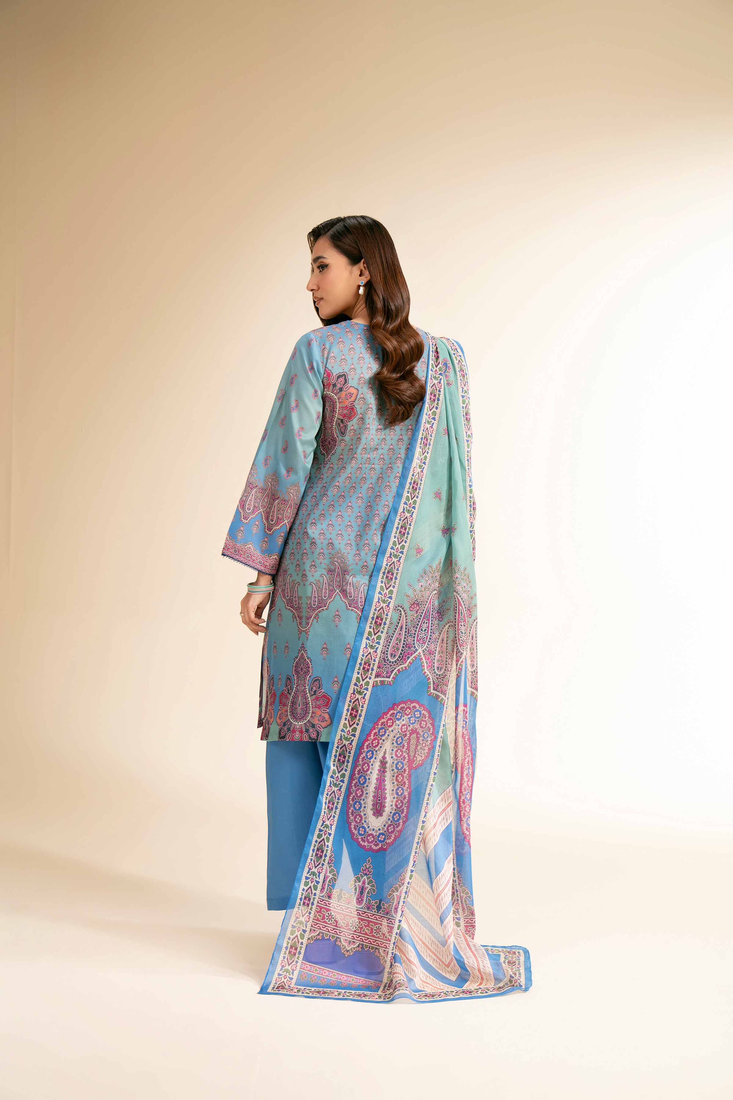 3 Piece - Digital Printed Suit - 42501210 for Women - Unstitched Collection | Nishat | Shop Online