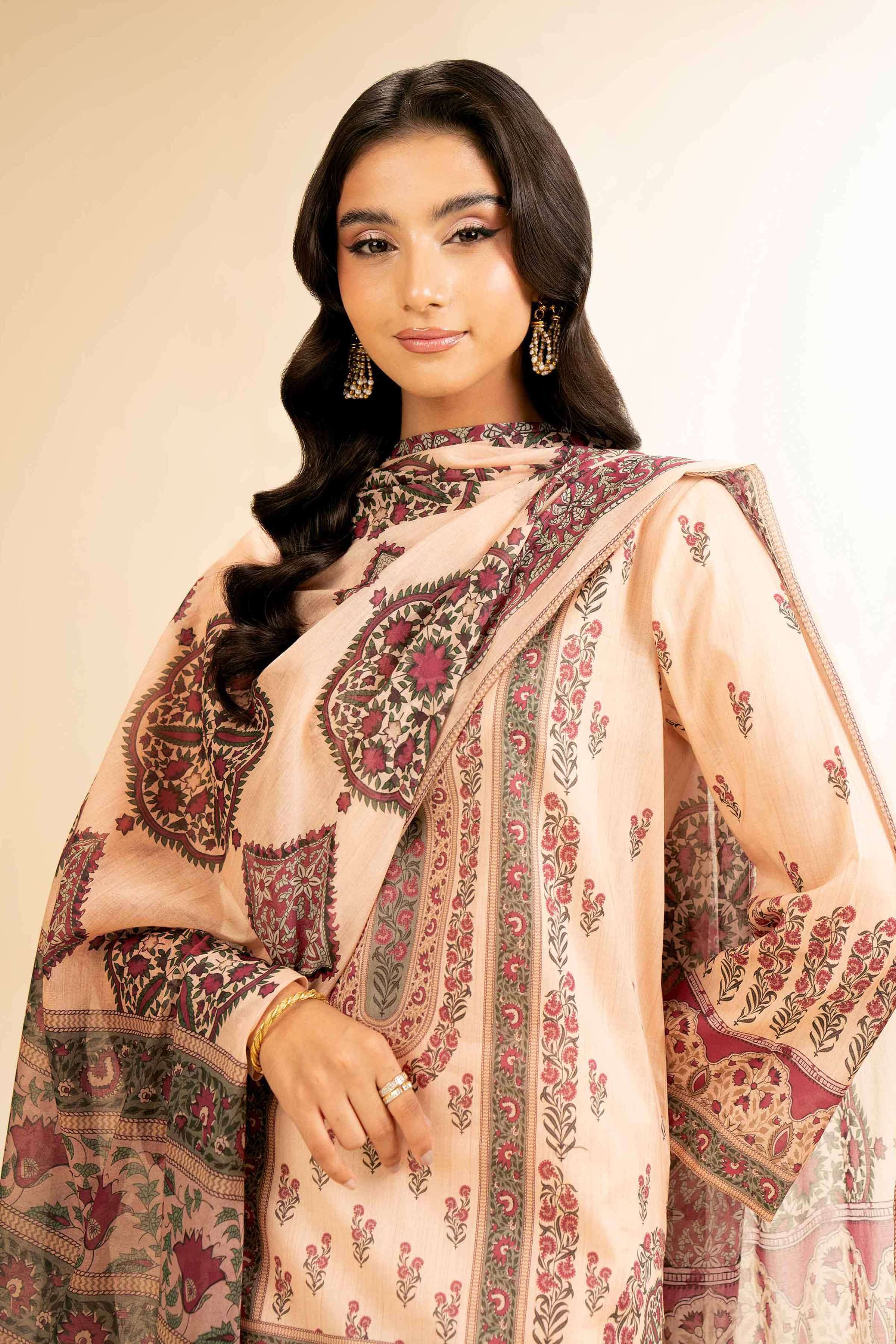 3 Piece - Digital Printed Suit - 42501211 for Women - Unstitched Collection | Nishat | Shop Online