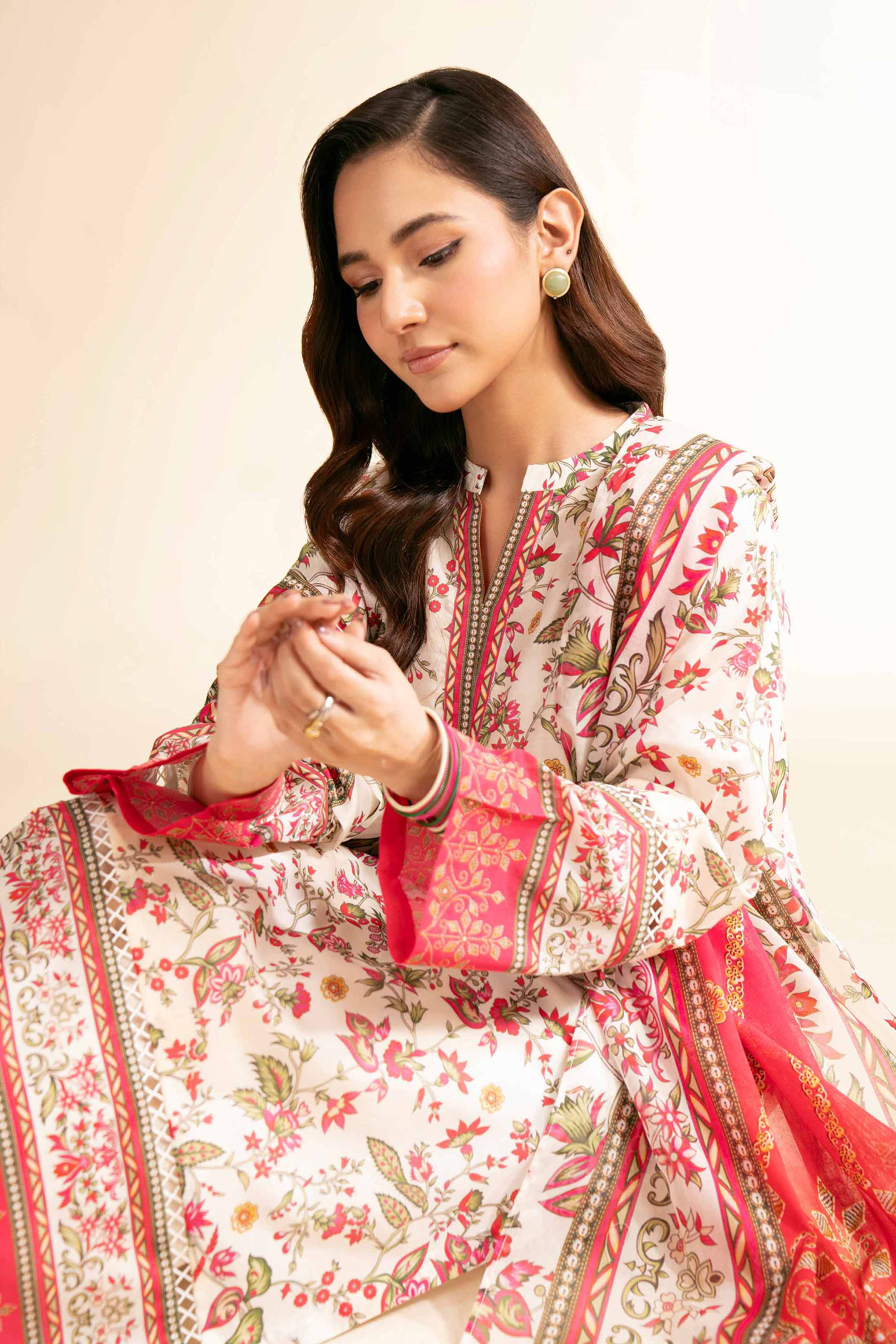 3 Piece - Digital Printed Suit - 42501212 for Women - Unstitched Collection | Nishat | Shop Online