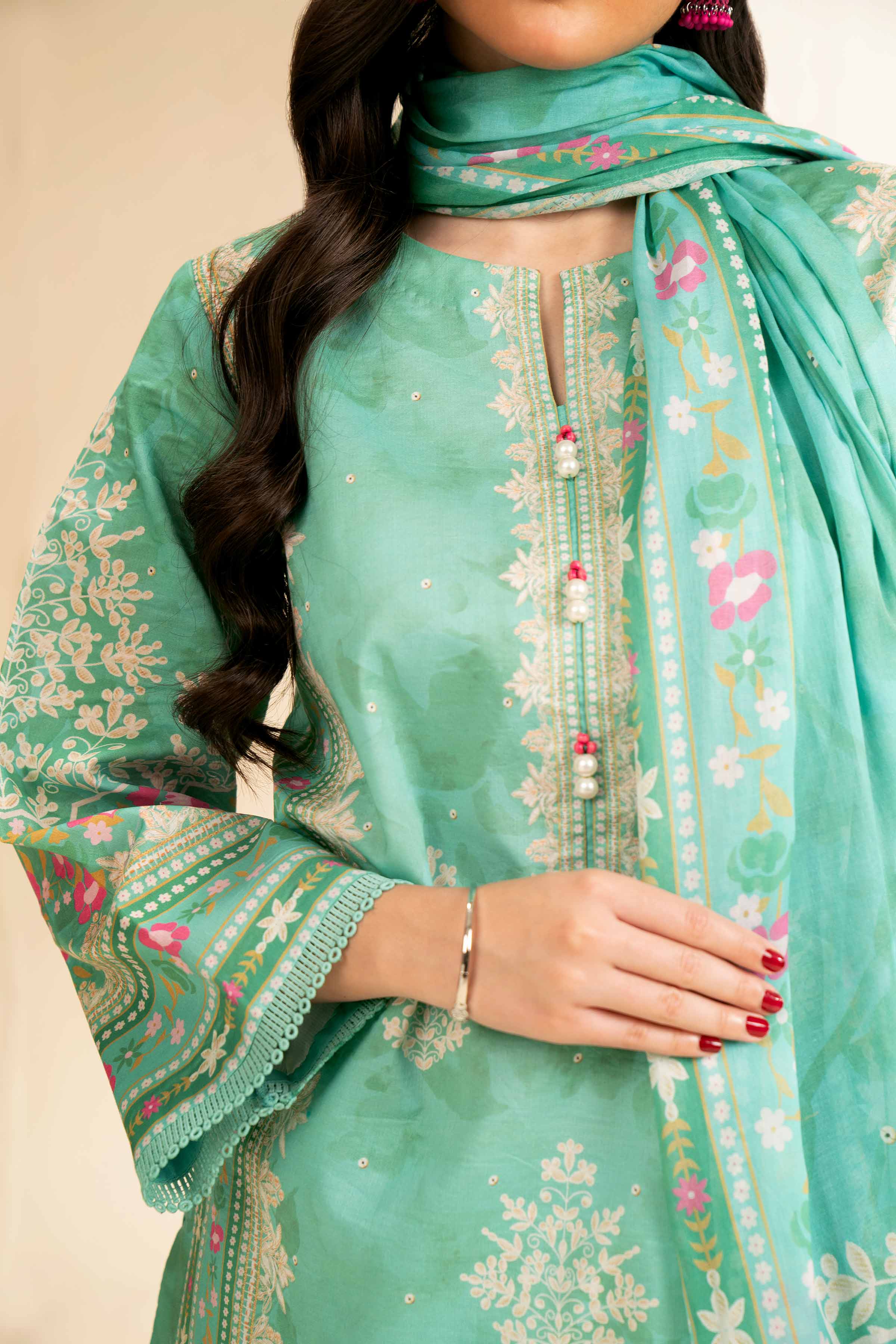 3 Piece - Digital Printed Suit - 42501213 for Women - Unstitched Collection | Nishat | Shop Online