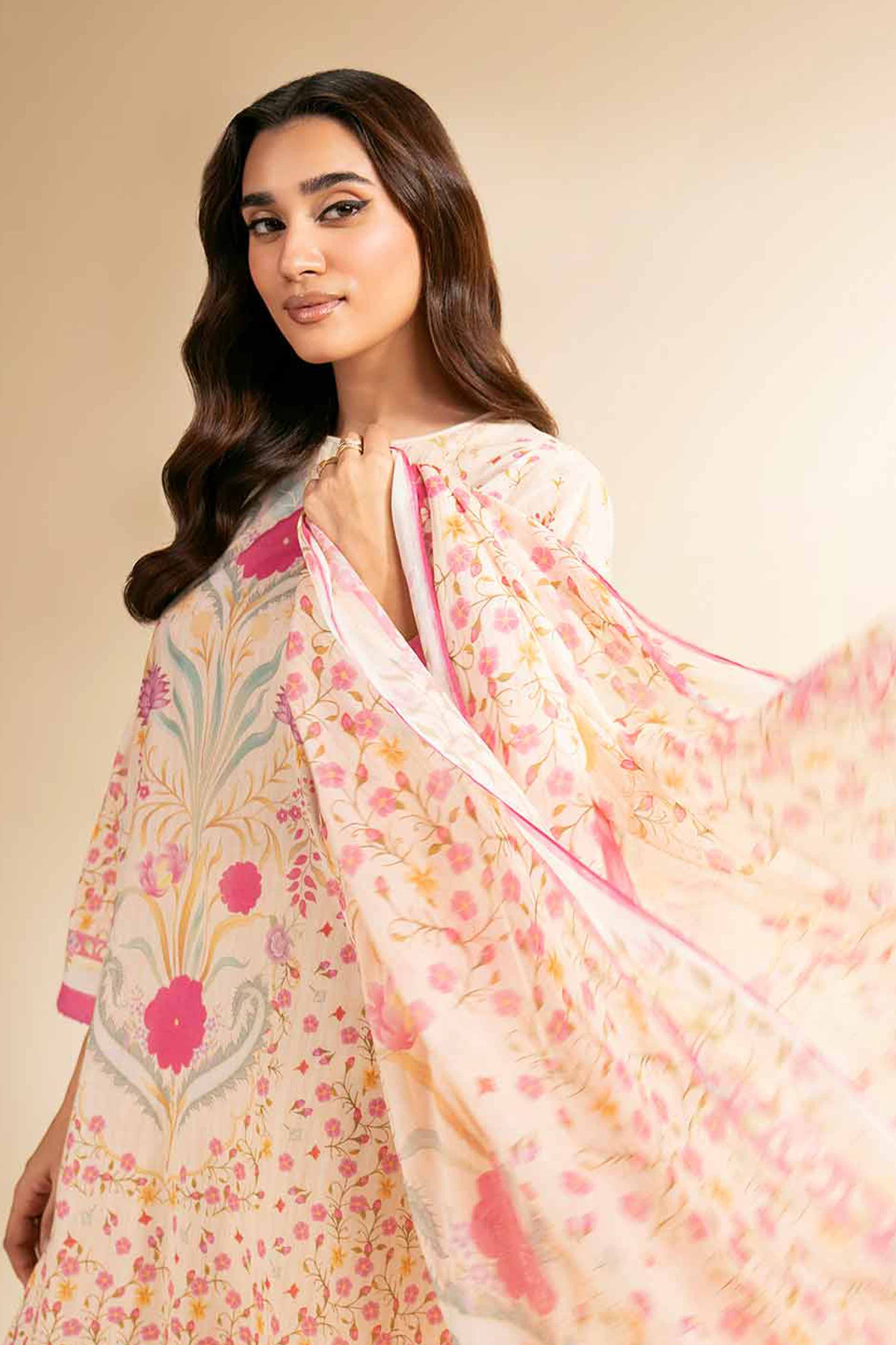 3 Piece - Digital Printed Suit - 42501214 for Women - Unstitched Collection | Nishat | Shop Online