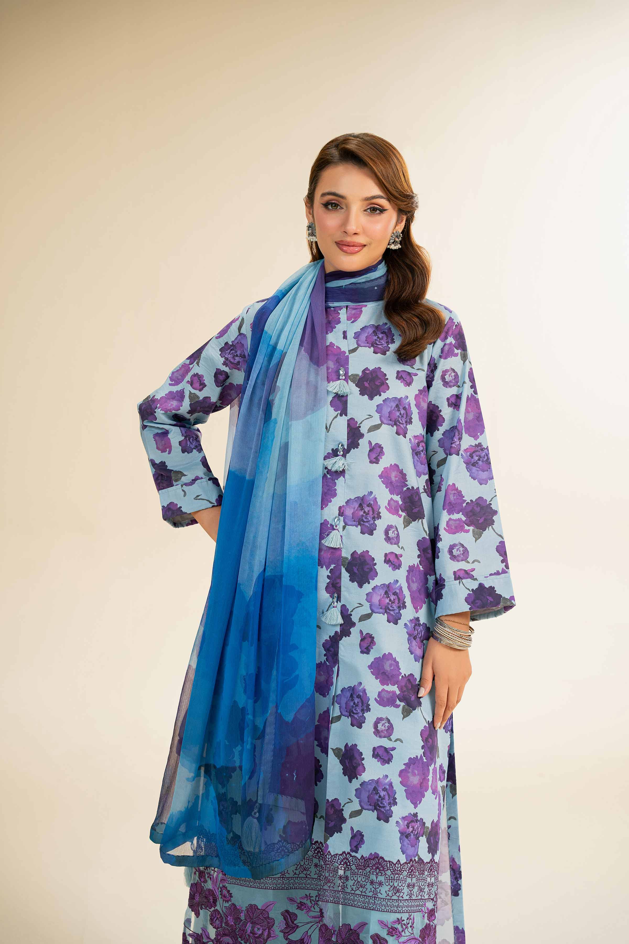 3 Piece - Printed Embroidered Suit - 42501217 for Women - Unstitched Collection | Nishat | Shop Online