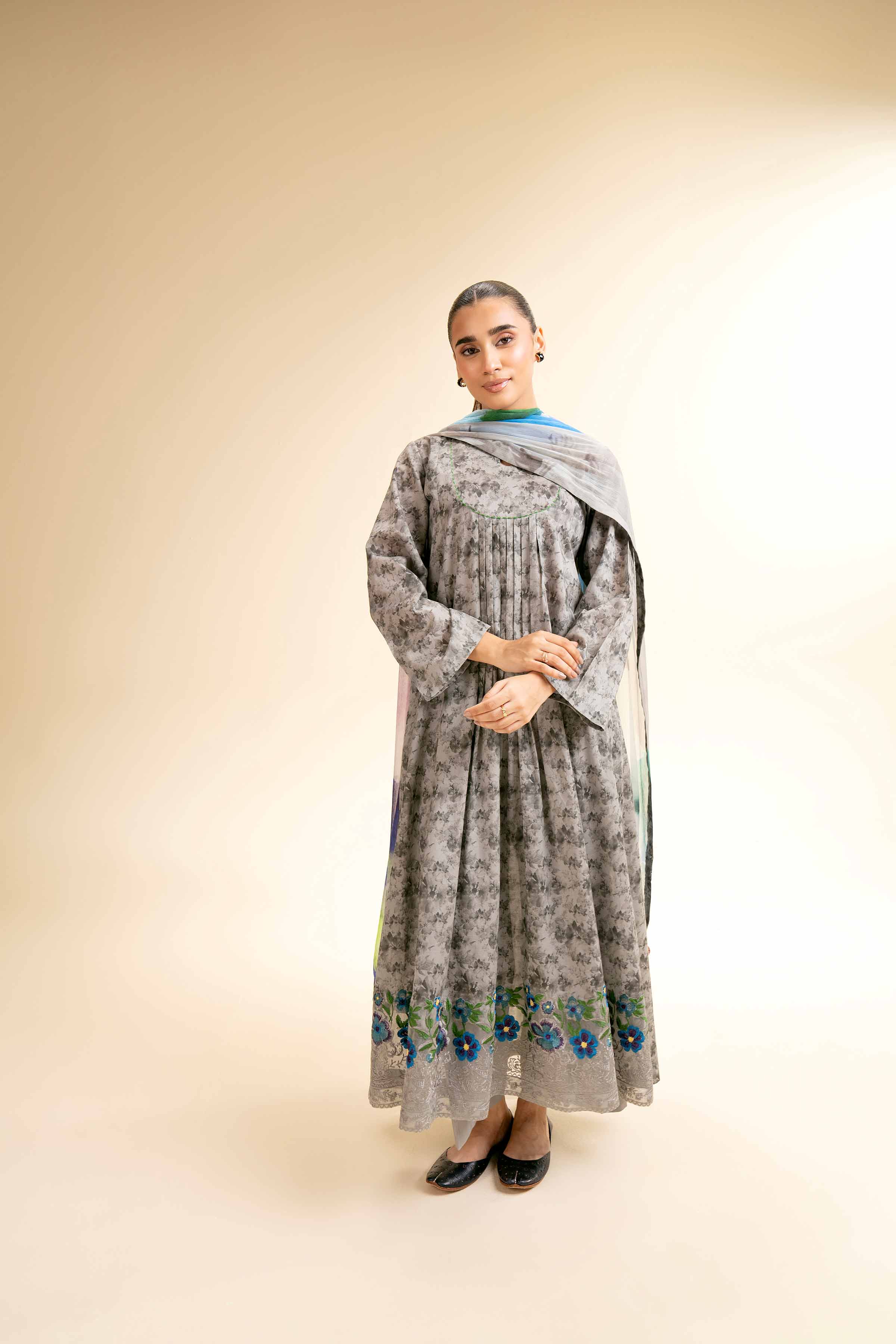 3 Piece - Printed Embroidered Suit - 42501219 for Women - Unstitched Collection | Nishat | Shop Online