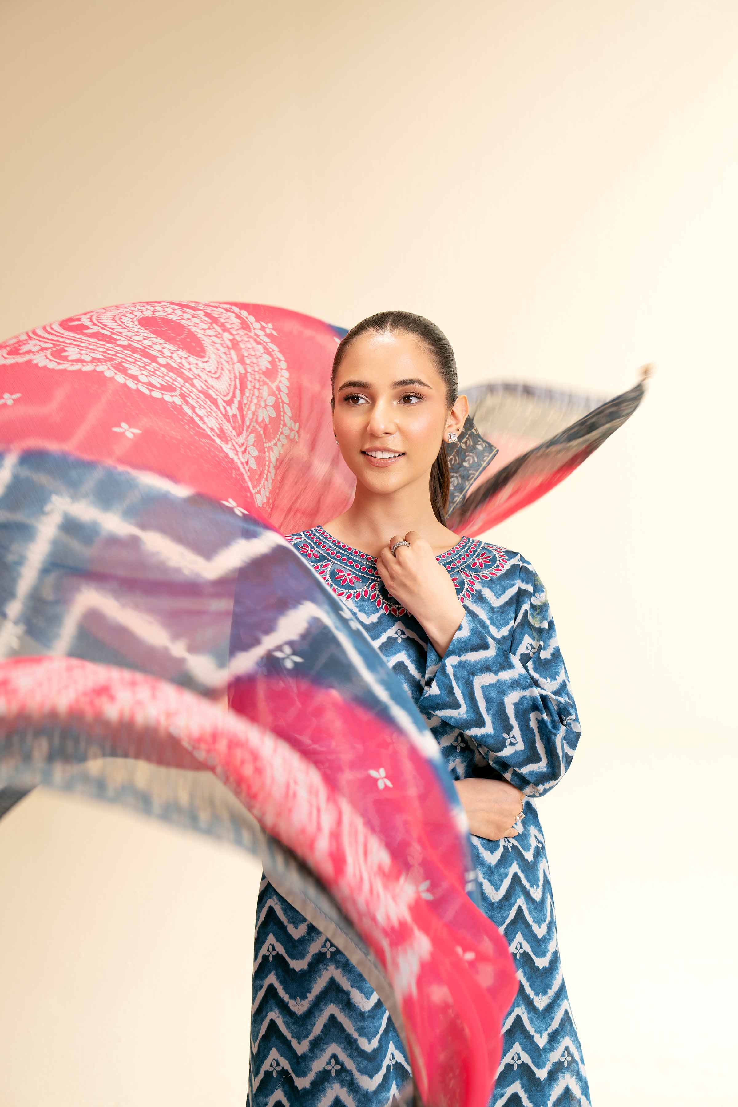 3 Piece - Printed Embroidered Suit - 42501220 for Women - Unstitched Collection | Nishat | Shop Online