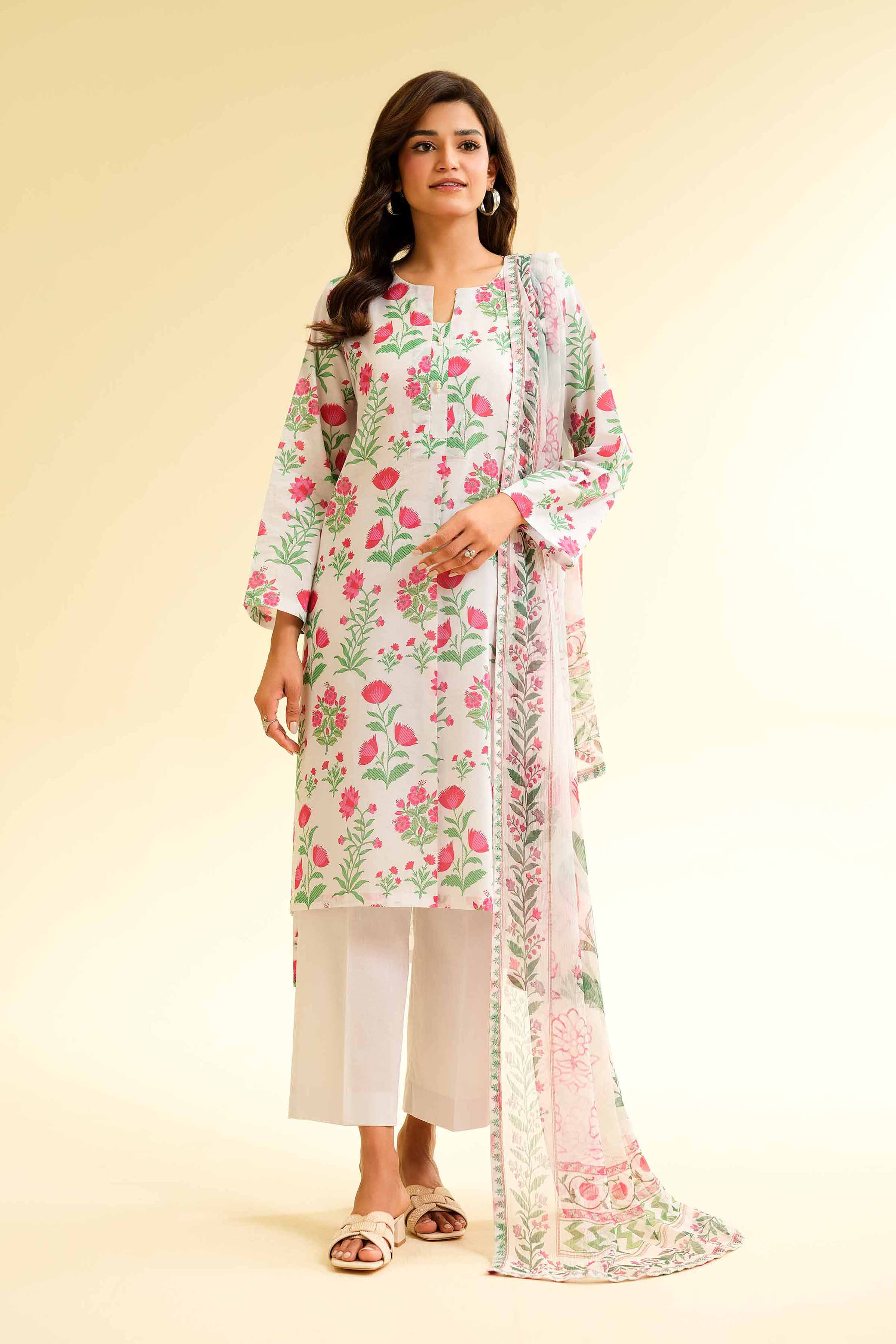 3 Piece - Printed Suit - 42501226 for Women - Unstitched Collection | Nishat | Shop Online