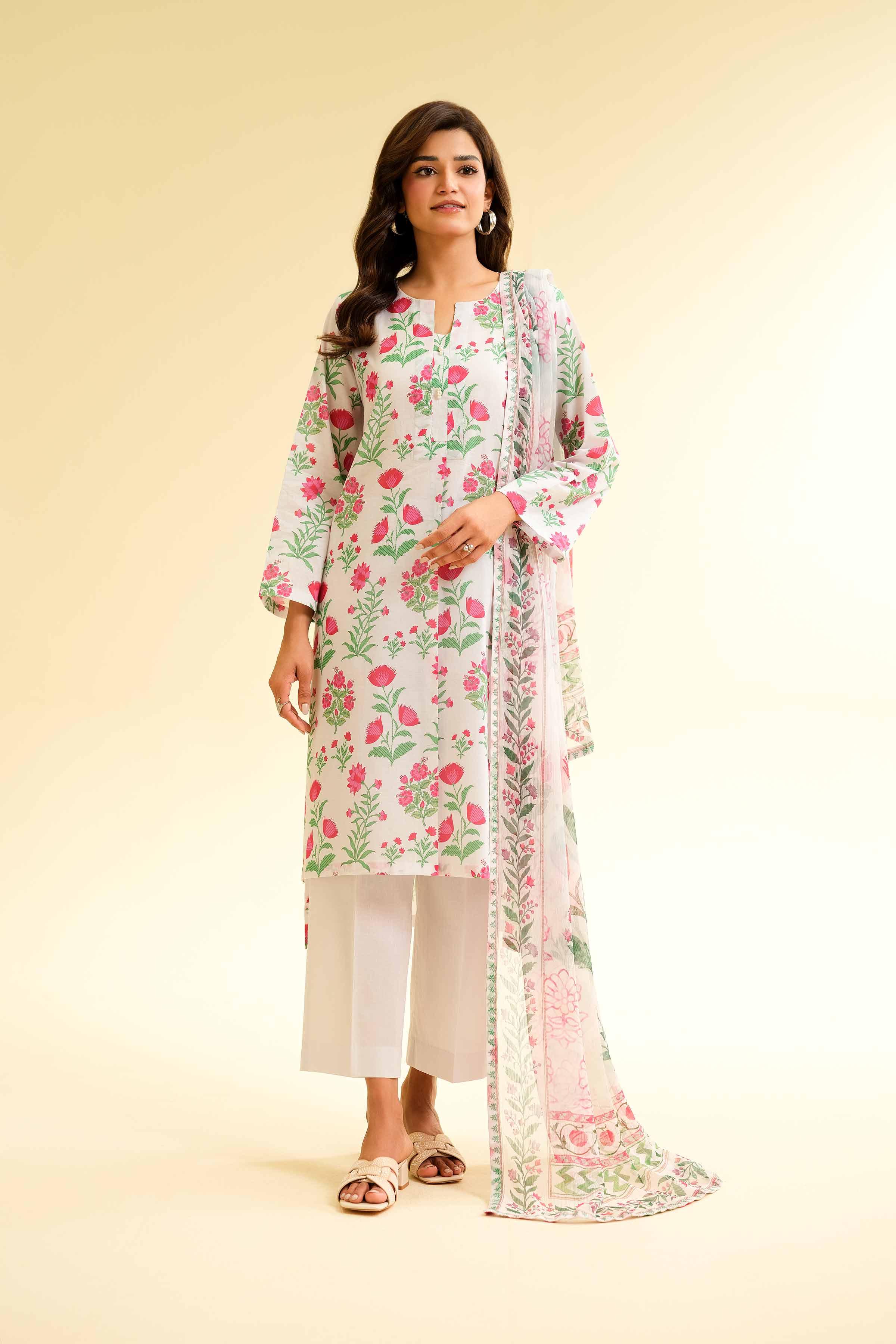 3 Piece - Printed Suit - 42501226 for Women - Unstitched Collection | Nishat | Shop Online