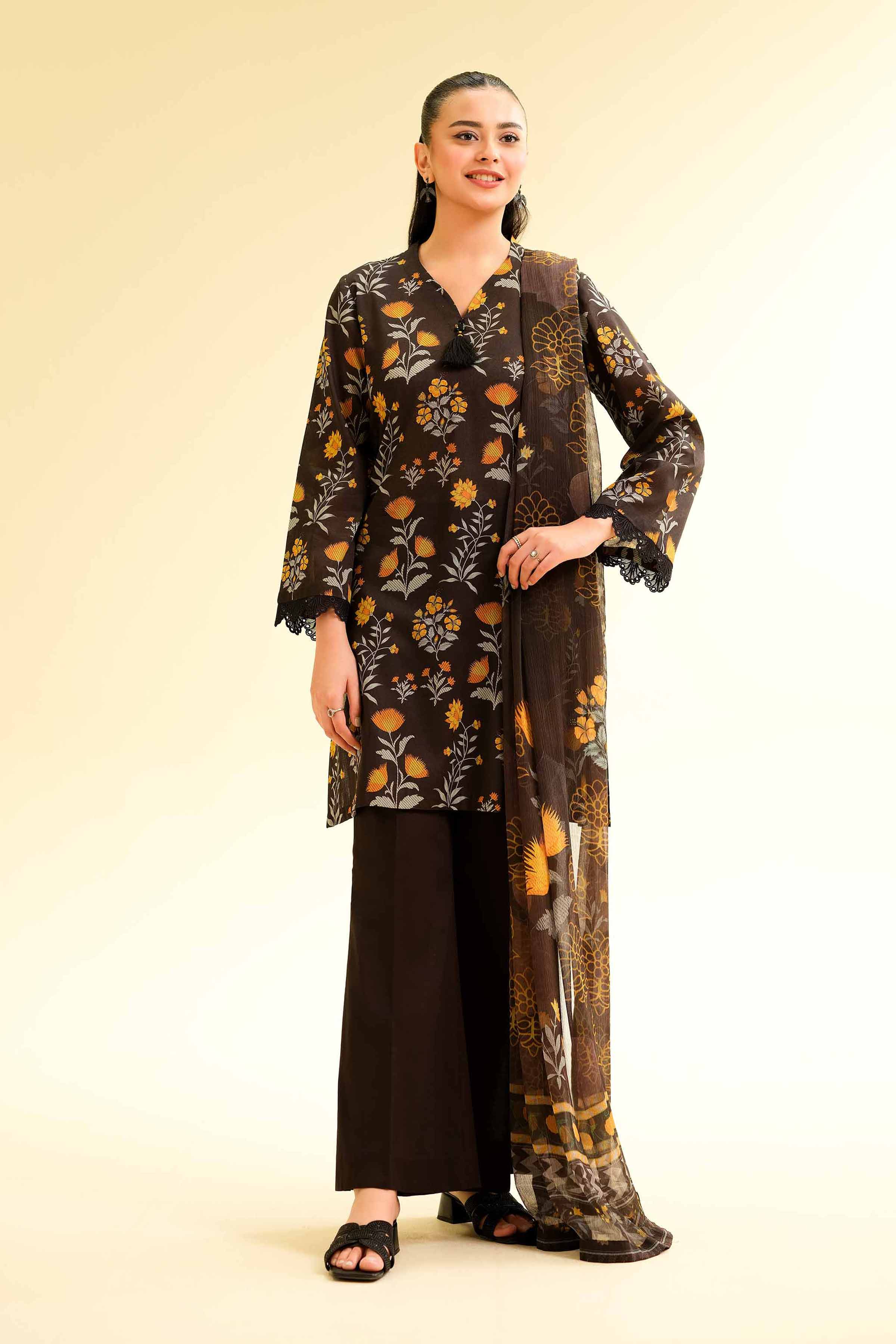 3 Piece - Printed Suit - 42501227 for Women - Unstitched Collection | Nishat | Shop Online