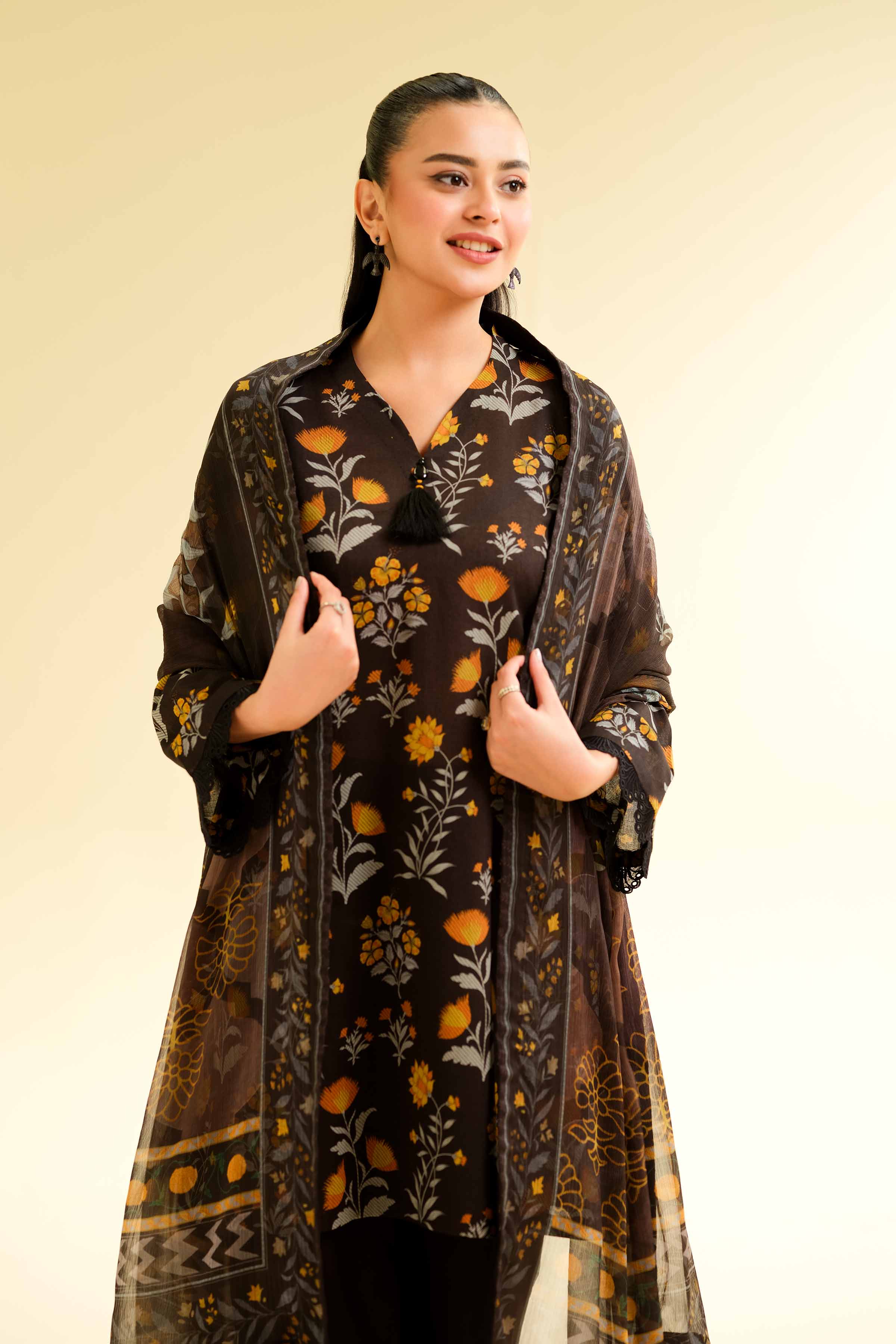 3 Piece - Printed Suit - 42501227 for Women - Unstitched Collection | Nishat | Shop Online