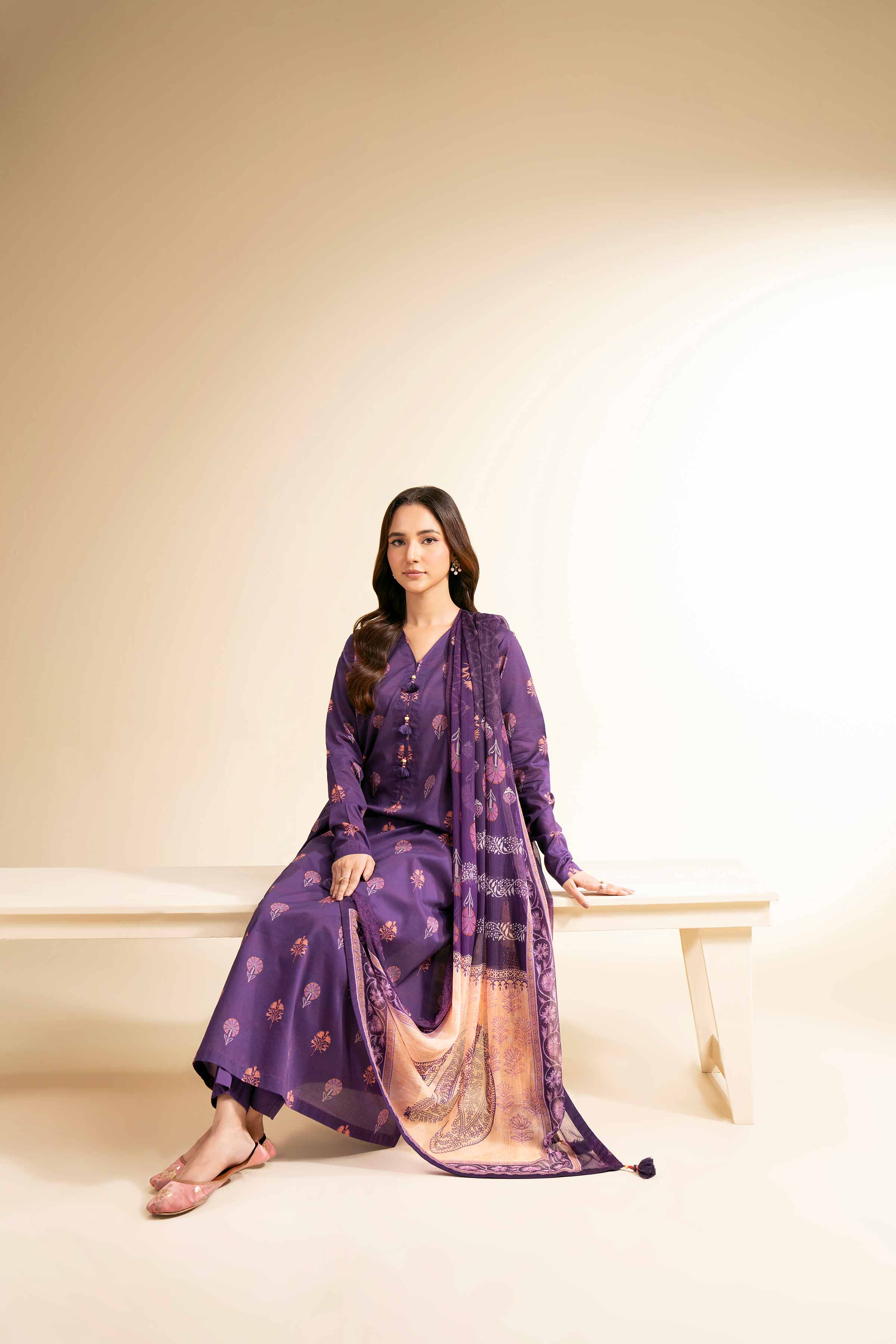 3 Piece - Printed Suit - 42501229 for Women - Unstitched Collection | Nishat | Shop Online