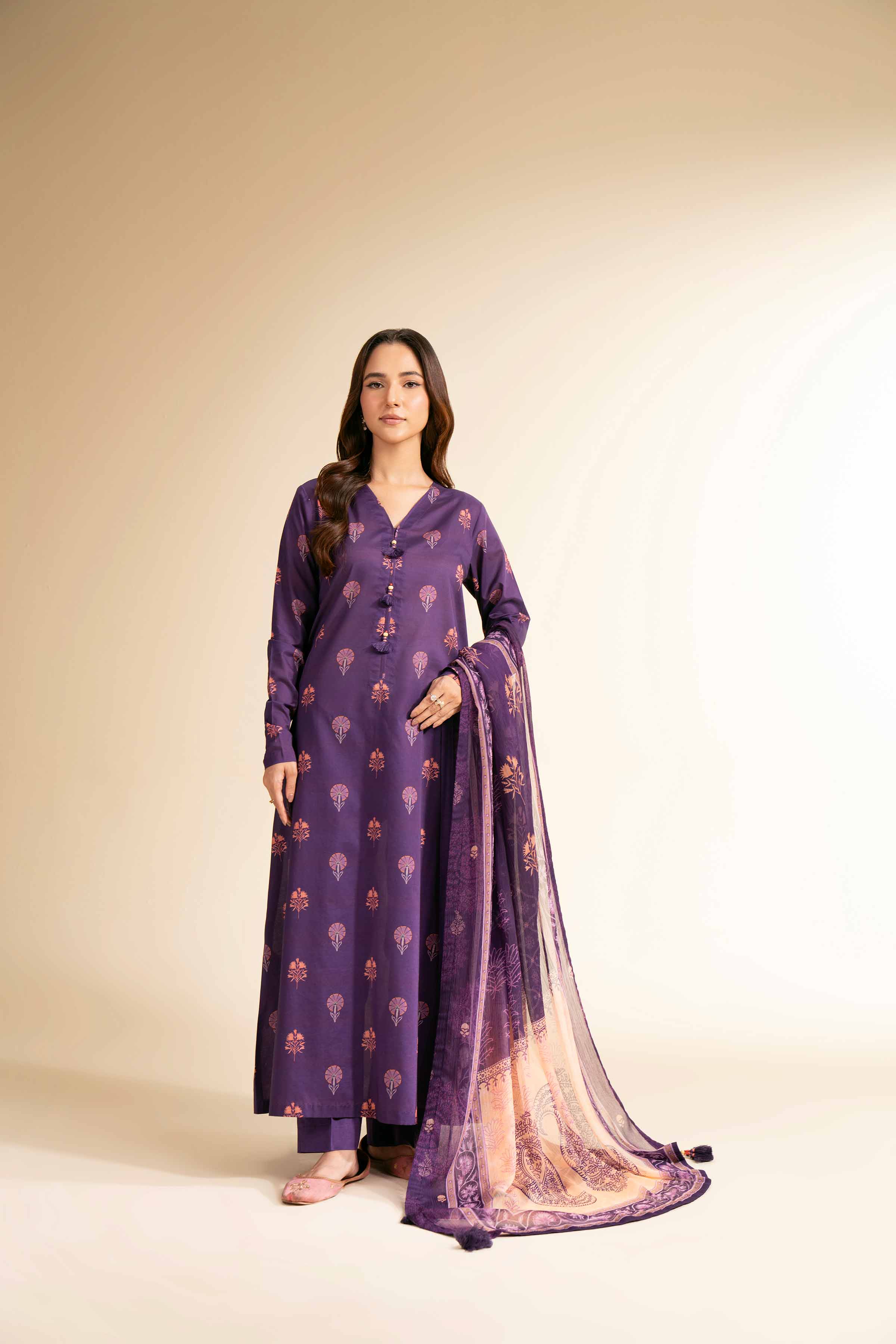 3 Piece - Printed Suit - 42501229 for Women - Unstitched Collection | Nishat | Shop Online