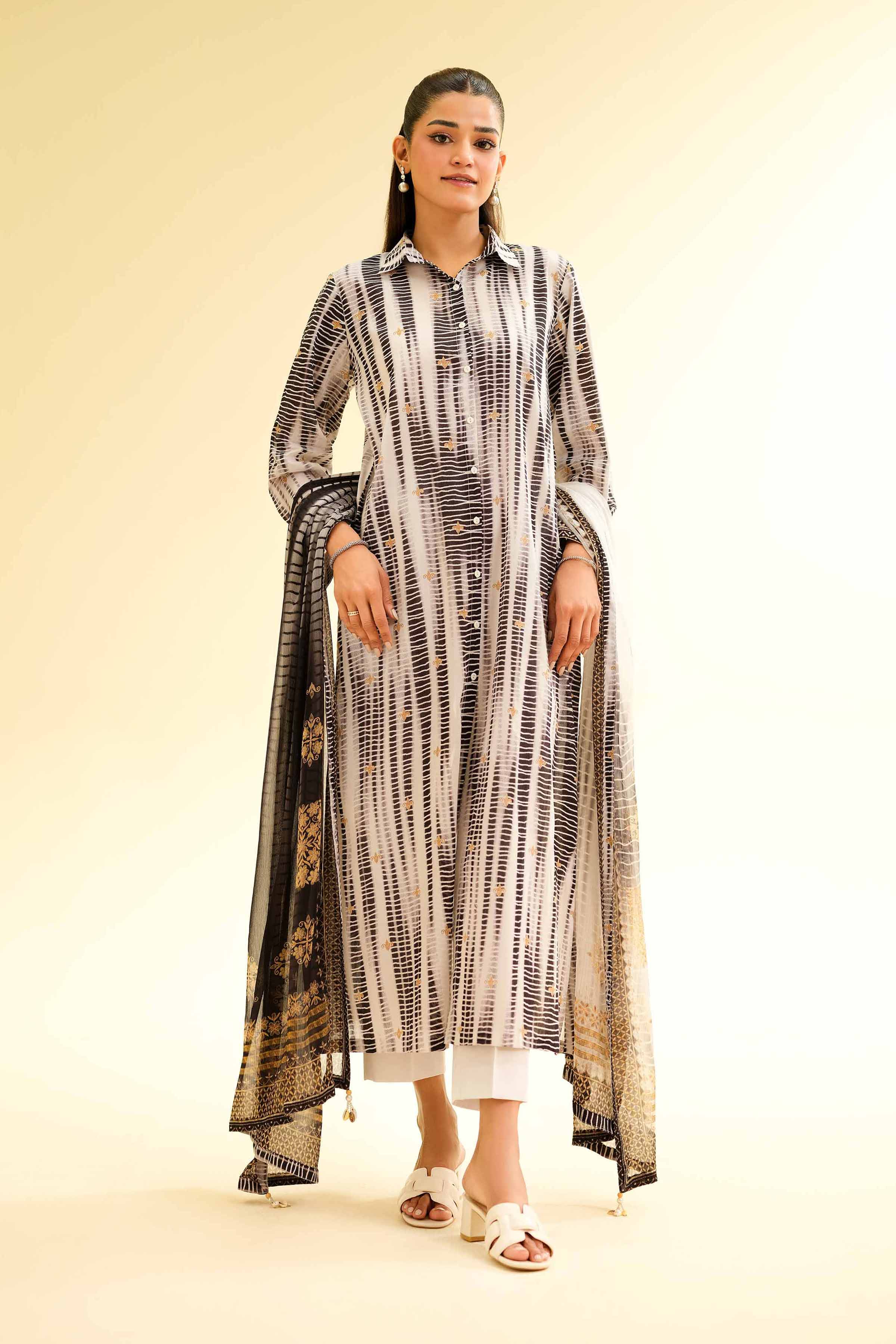 3 Piece - Printed Suit - 42501230 for Women - Unstitched Collection | Nishat | Shop Online
