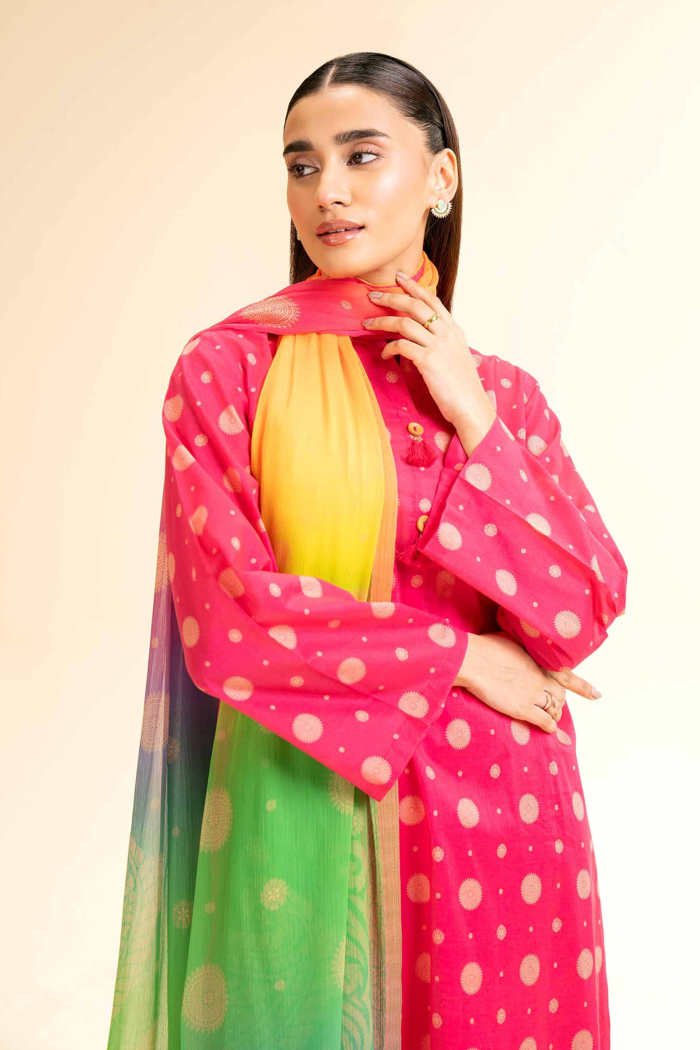 3 Piece - Printed Suit - 42501232 for Women - Unstitched Collection | Nishat | Shop Online