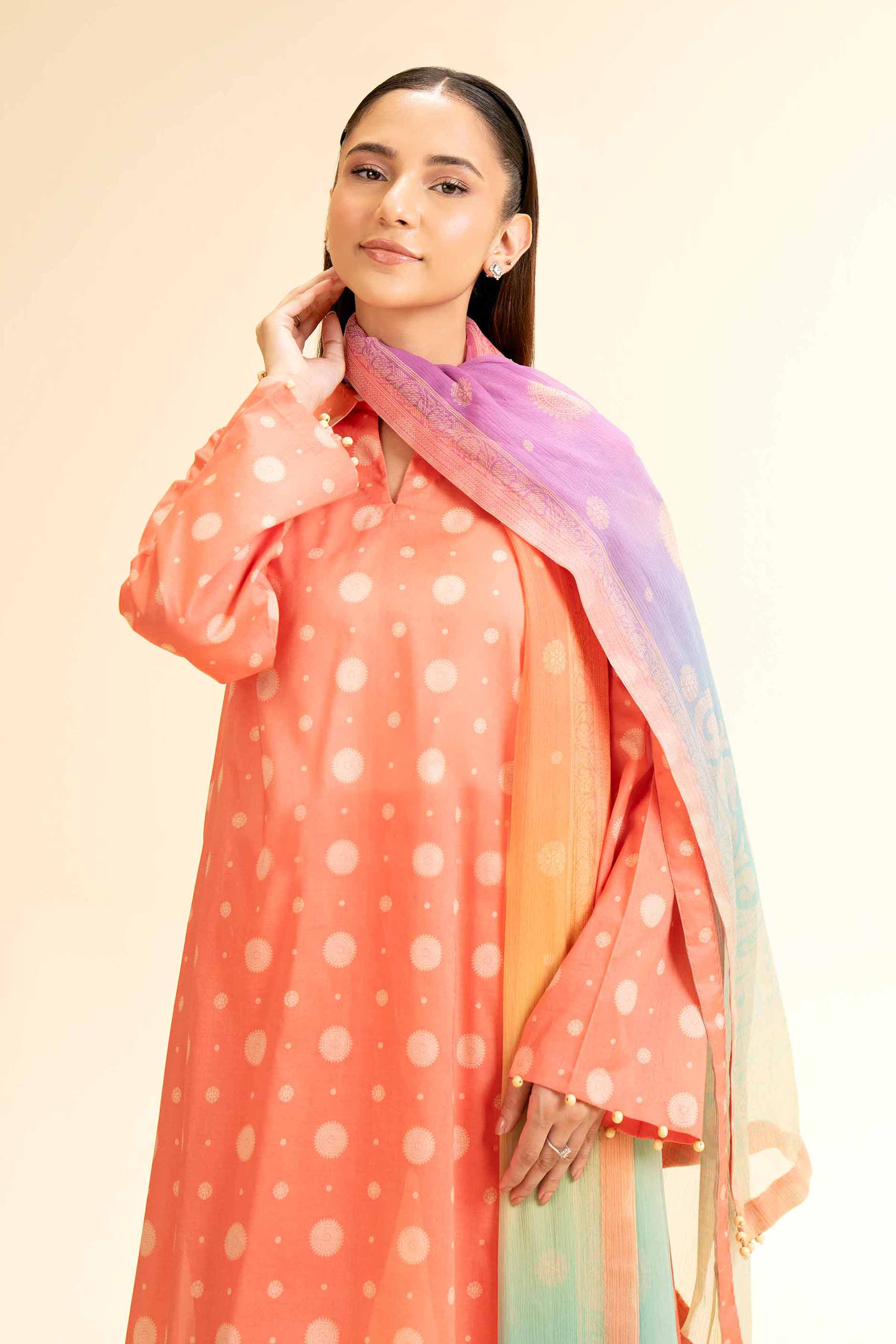 3 Piece - Printed Suit - 42501233 for Women - Unstitched Collection | Nishat | Shop Online