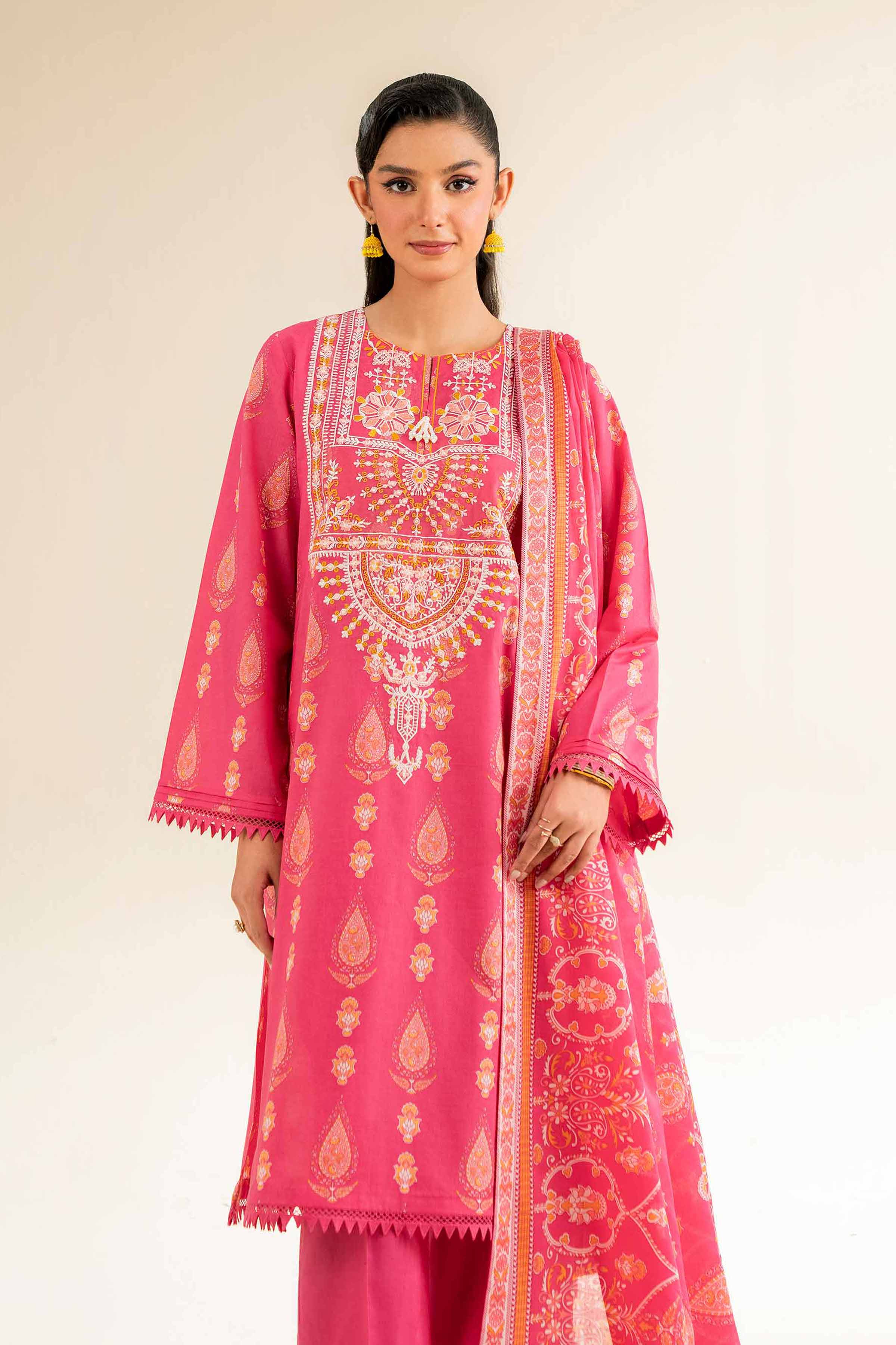 3 Piece - Printed Embroidered Suit - 42501236 for Women - Unstitched Collection | Nishat | Shop Online