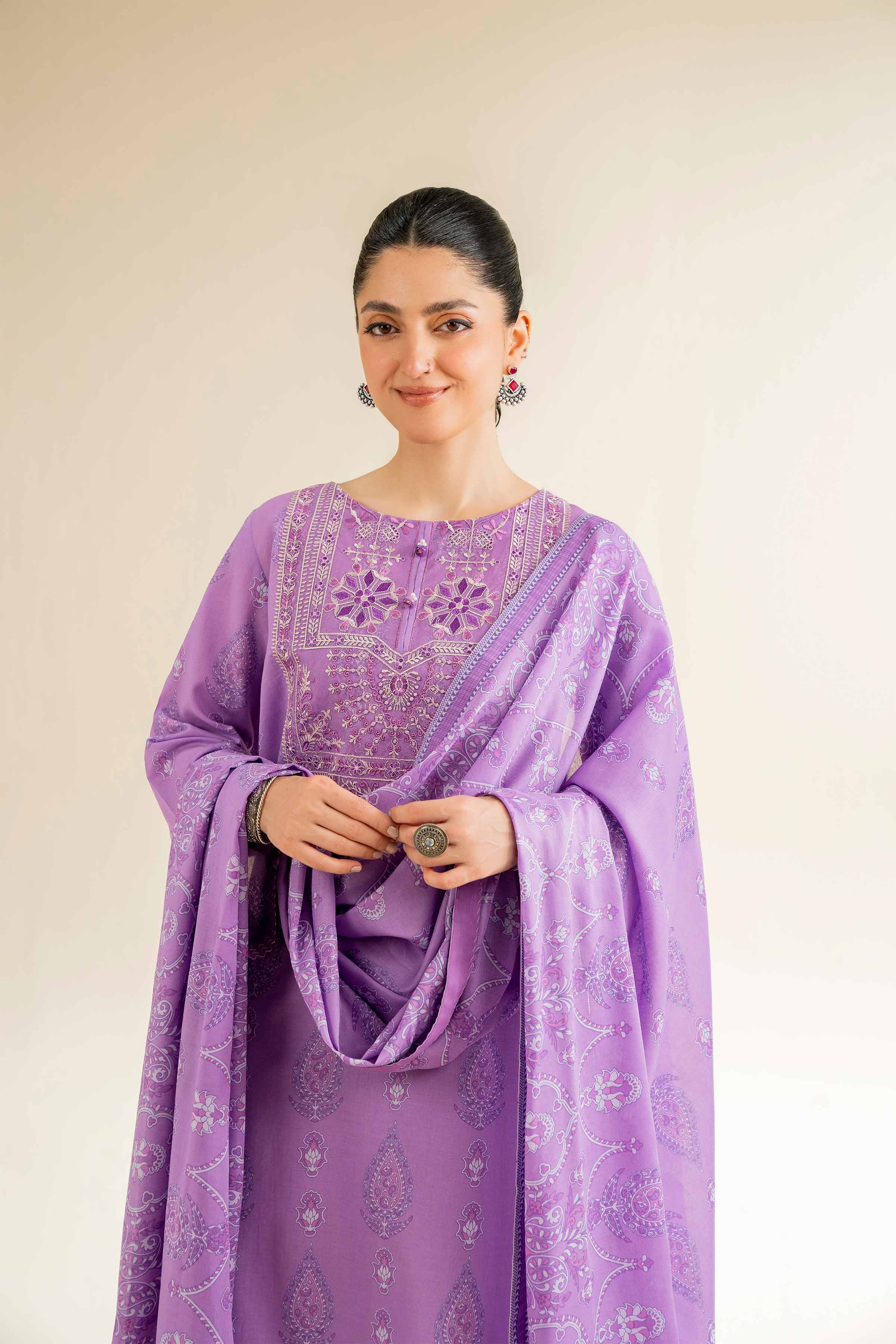 3 Piece - Printed Embroidered Suit - 42501237 for Women - Unstitched Collection | Nishat | Shop Online