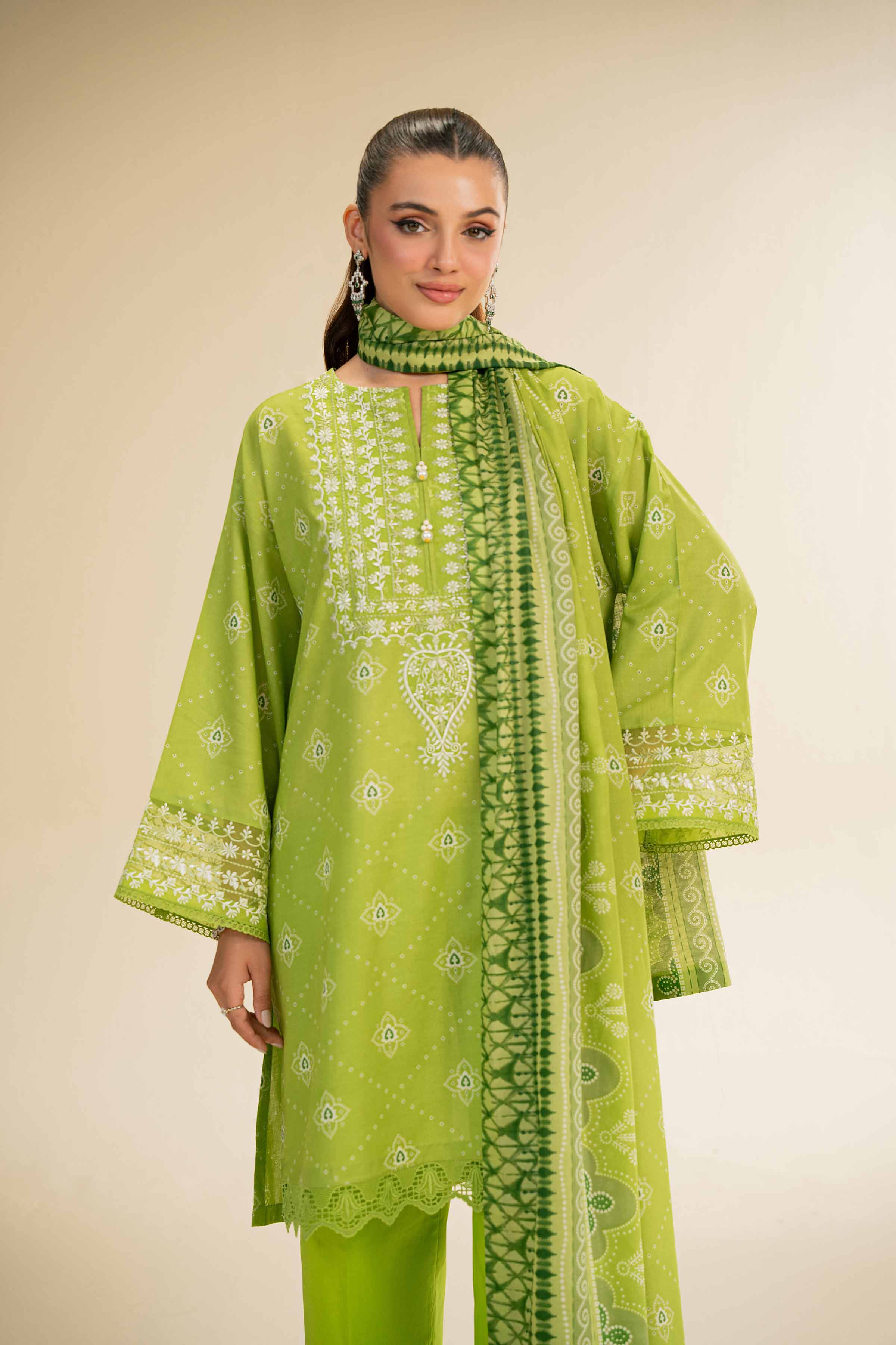 3 Piece - Printed Embroidered Suit - 42501238 for Women - Unstitched Collection | Nishat | Shop Online