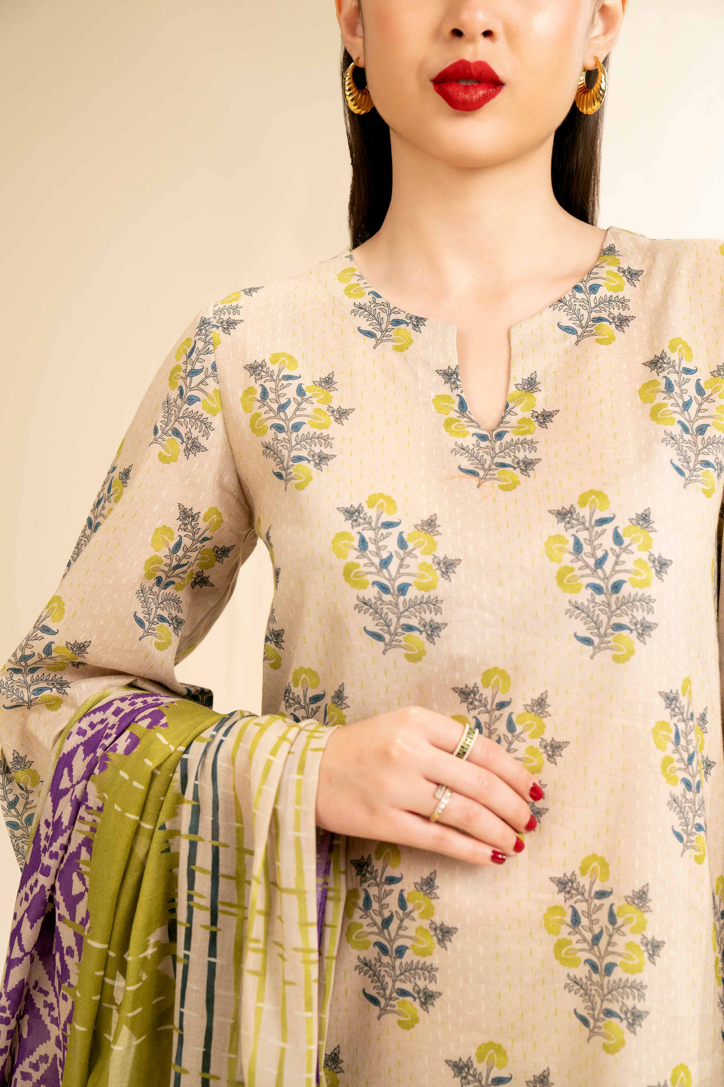 3 Piece - Printed Suit - 42501250 for Women - Unstitched Collection | Nishat | Shop Online
