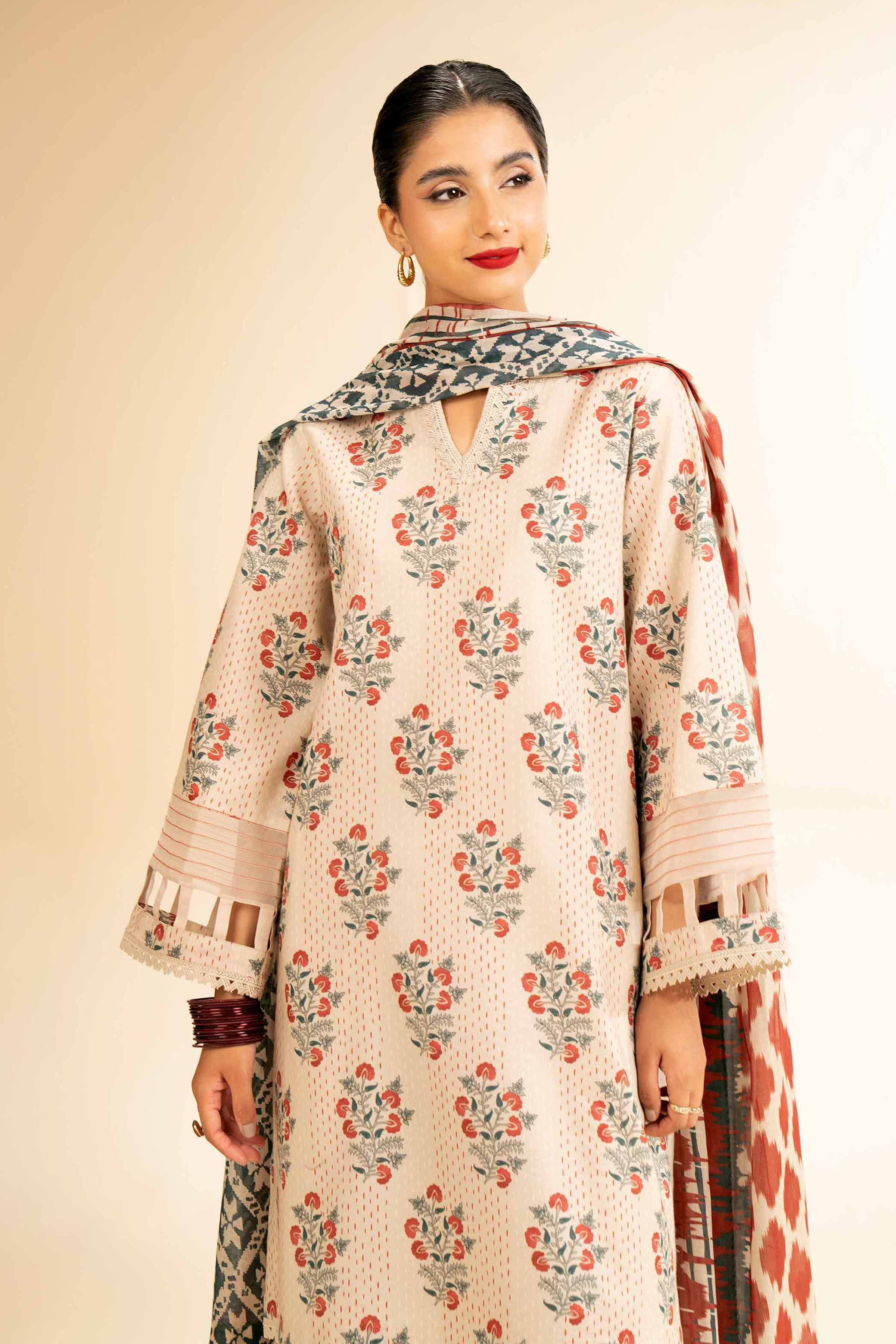 3 Piece - Printed Suit - 42501251 for Women - Unstitched Collection | Nishat | Shop Online