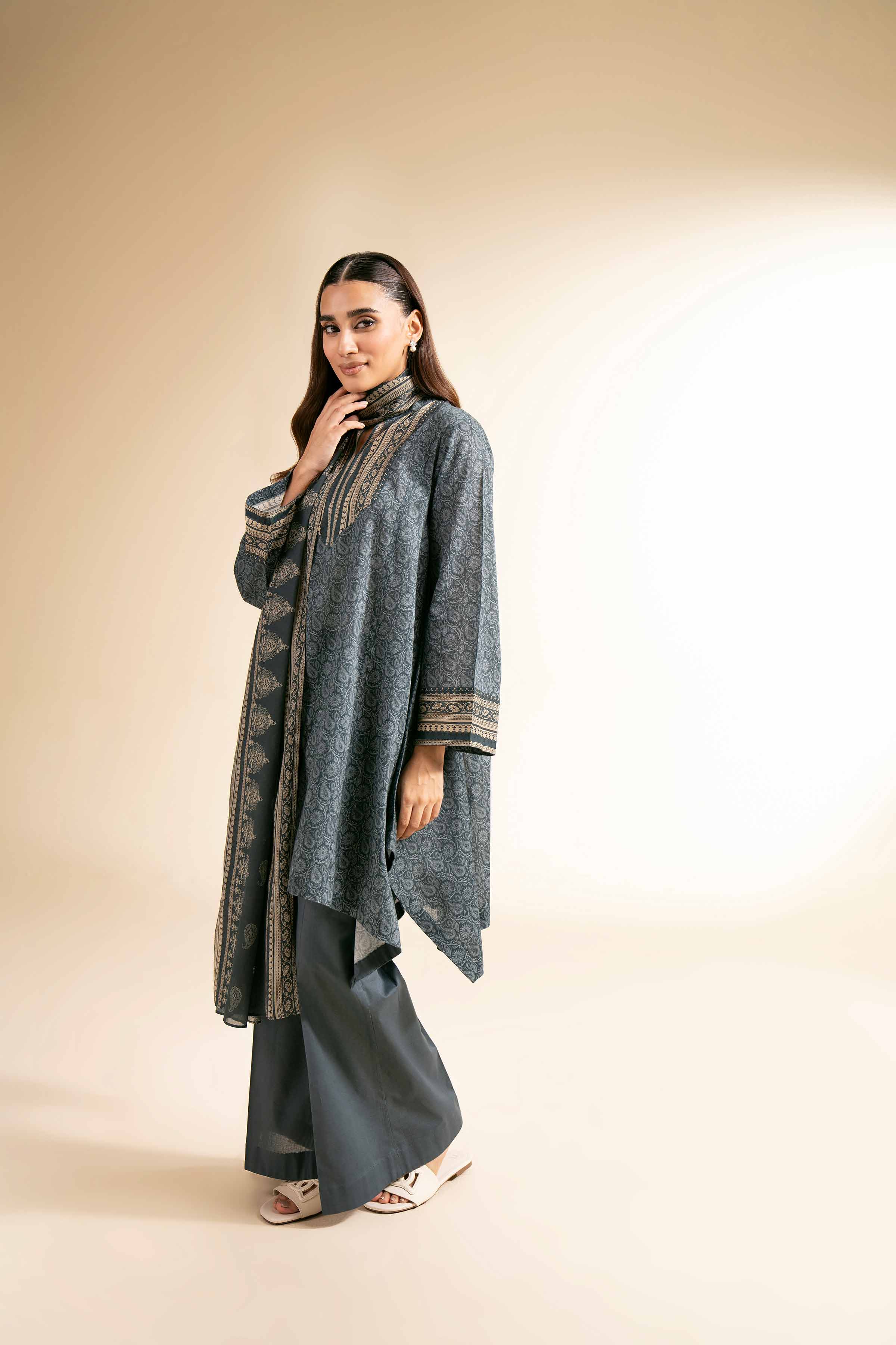 3 Piece - Printed Suit - 42501252 for Women - Unstitched Collection | Nishat | Shop Online