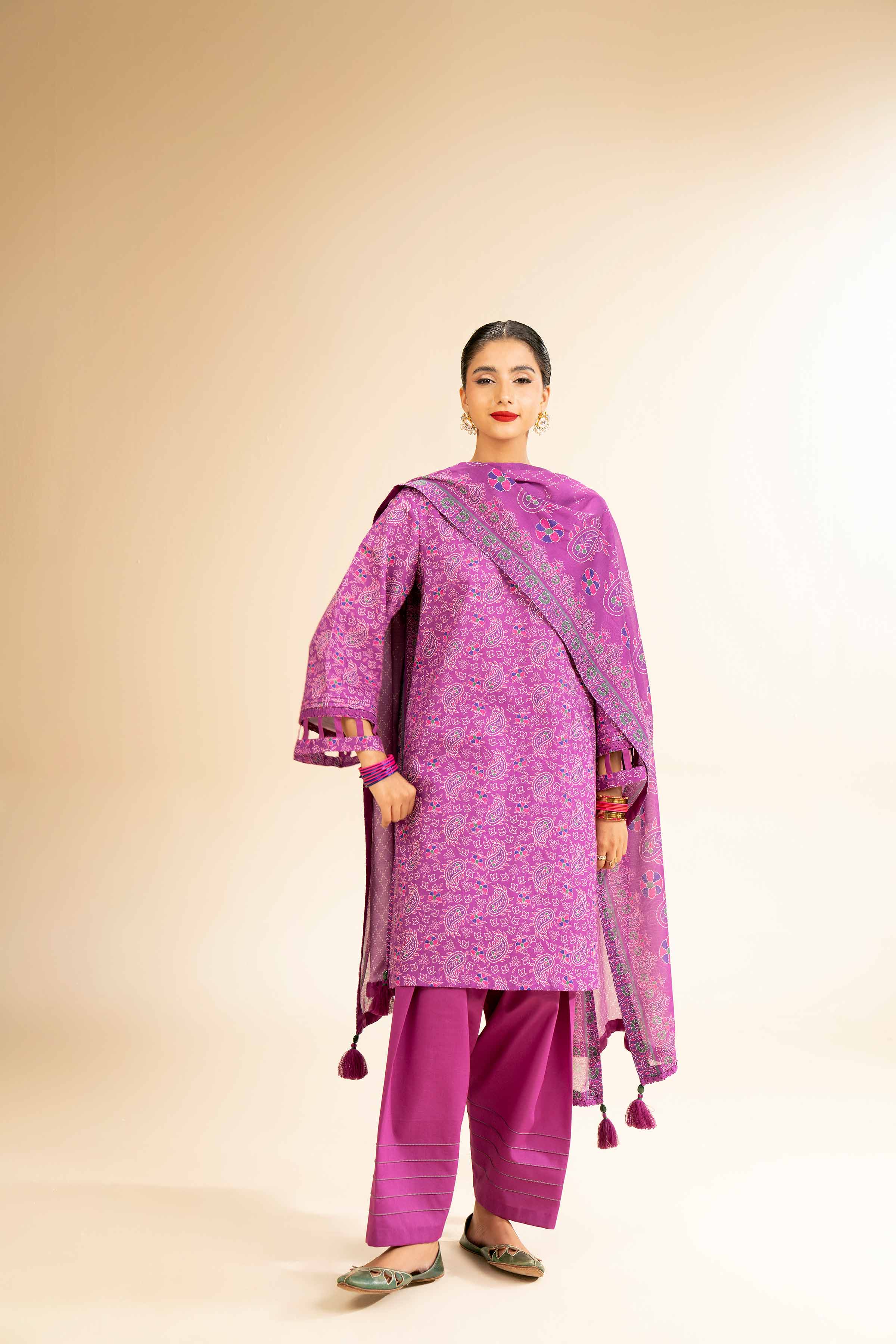 3 Piece - Printed Suit - 42501254 for Women - Unstitched Collection | Nishat | Shop Online