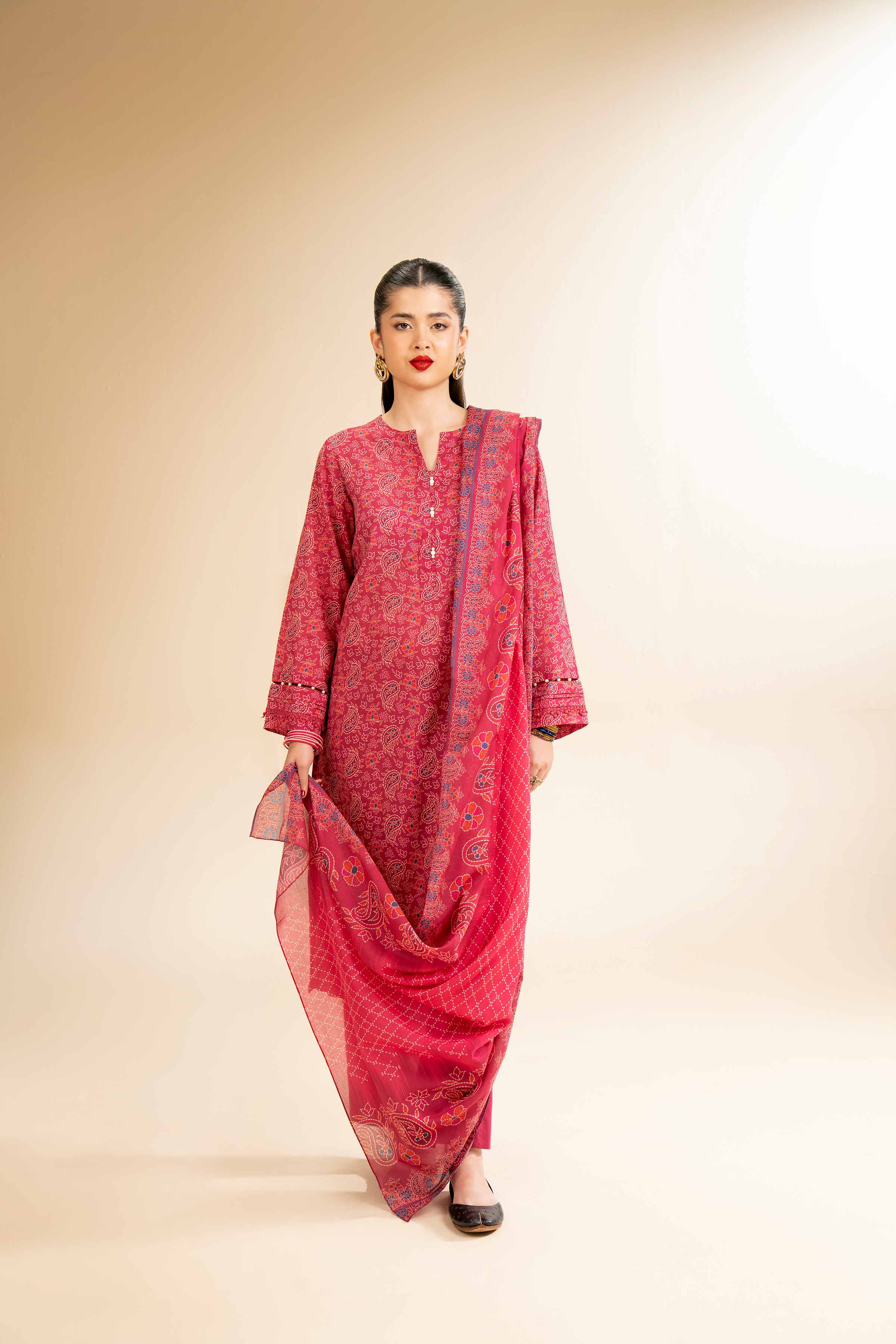 3 Piece - Printed Suit - 42501255 for Women - Unstitched Collection | Nishat | Shop Online