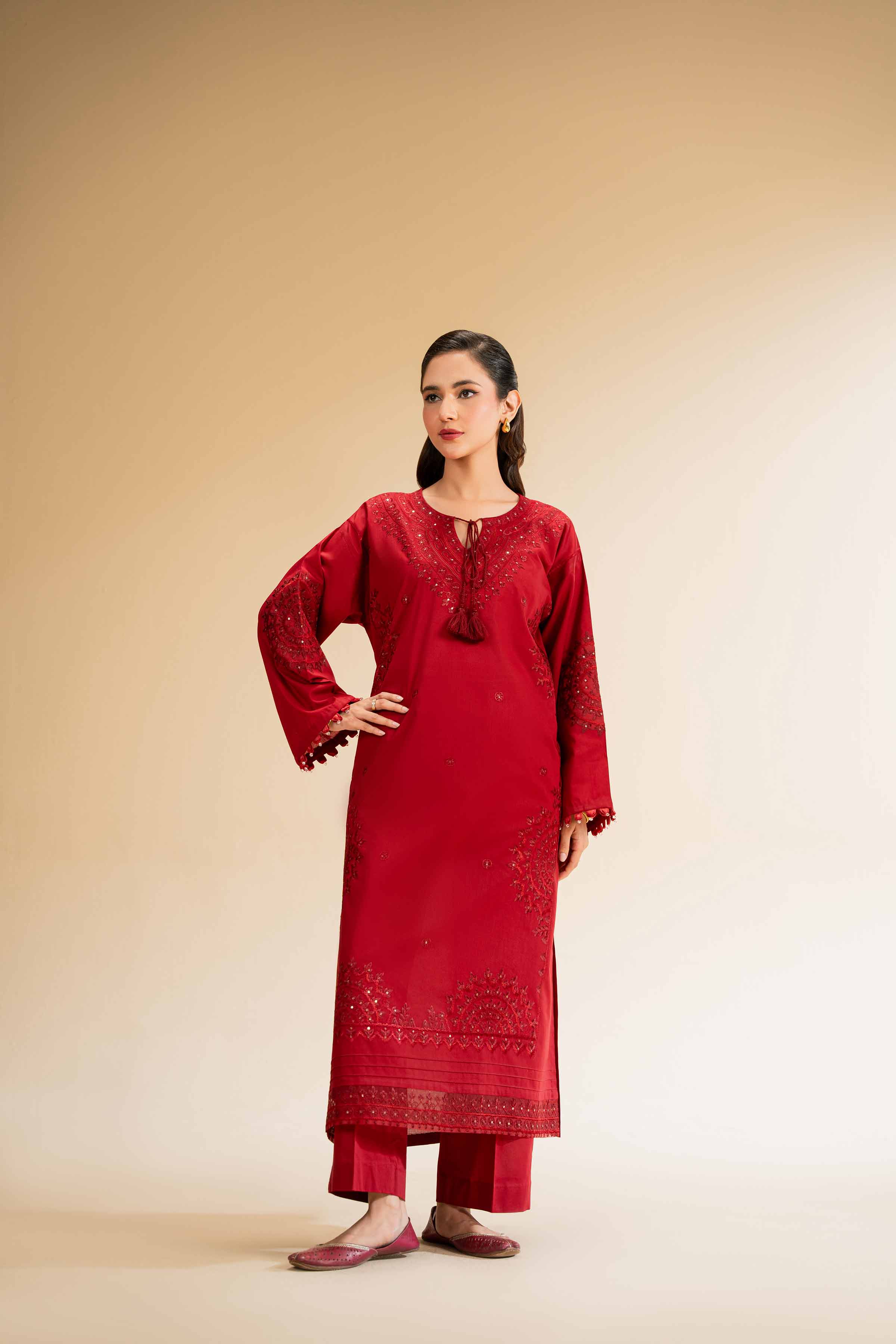 2 Piece - Dyed Embroidered Suit - 42501259 for Women - Unstitched Collection | Nishat | Shop Online