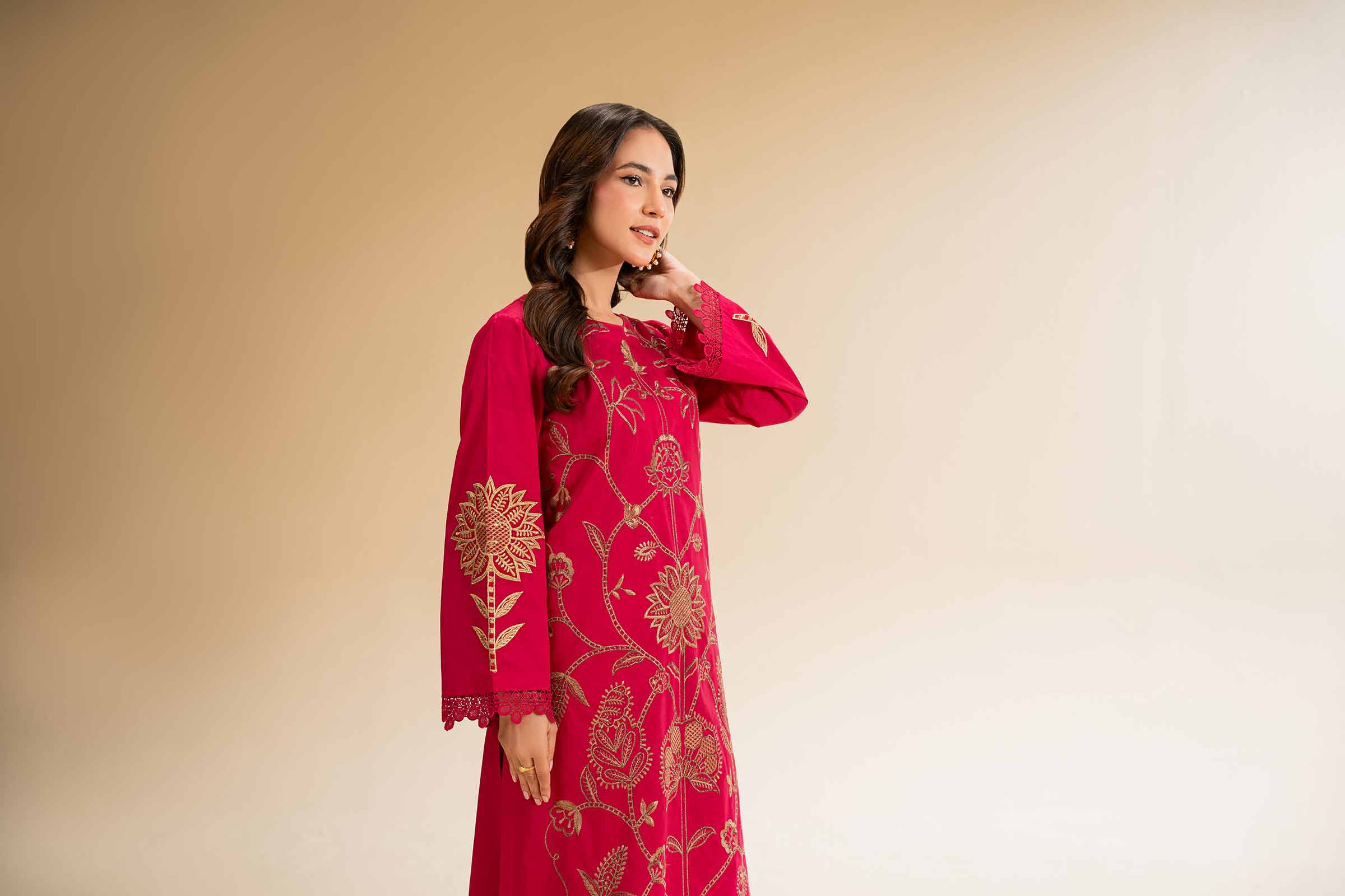 2 Piece - Dyed Embroidered Suit - 42501260 for Women - Unstitched Collection | Nishat | Shop Online