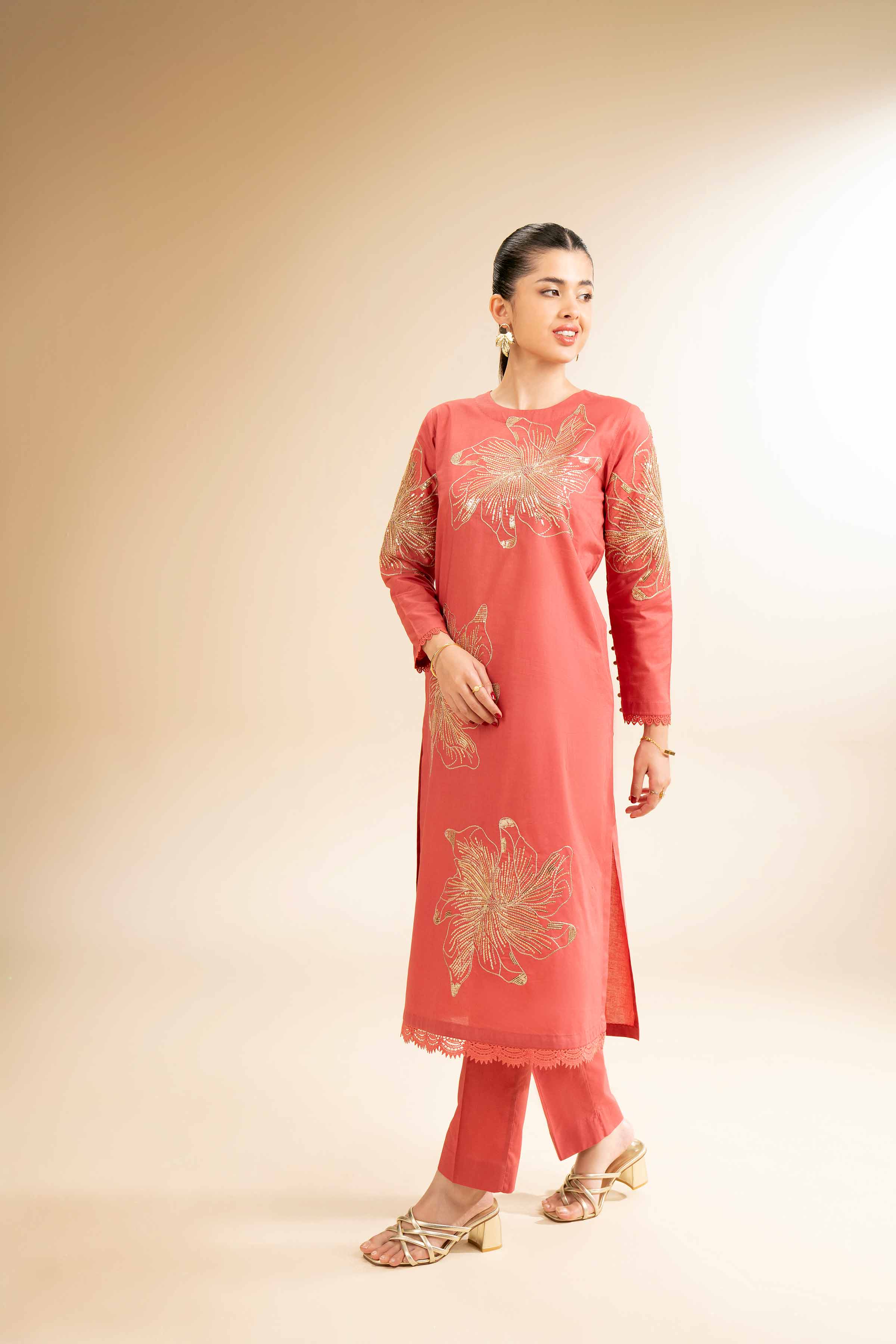 2 Piece - Dyed Embroidered Suit - 42501261 for Women - Unstitched Collection | Nishat | Shop Online