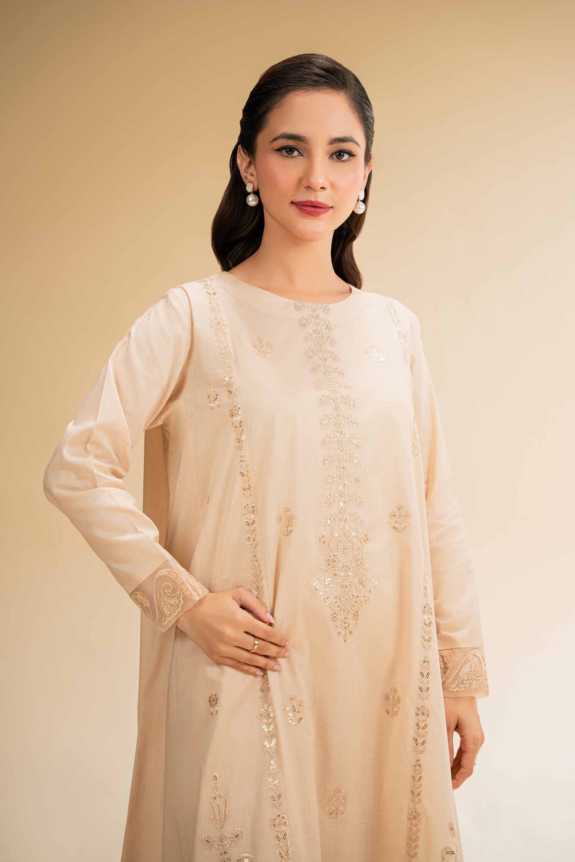 2 Piece - Dyed Embroidered Suit - 42501265 for Women - Unstitched Collection | Nishat | Shop Online