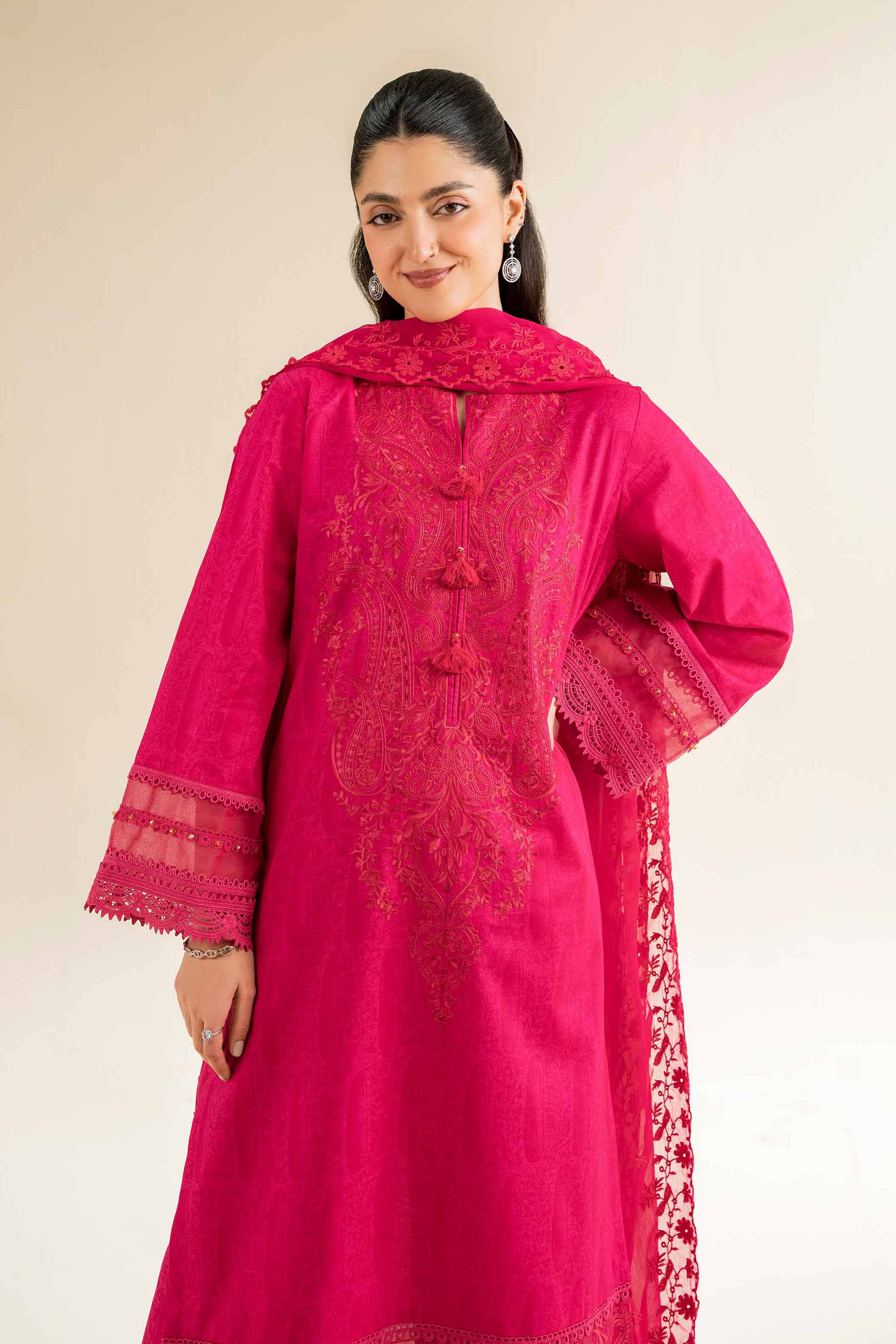 3 Piece - Printed Embroidered Suit - 42501276 for Women - Unstitched Collection | Nishat | Shop Online