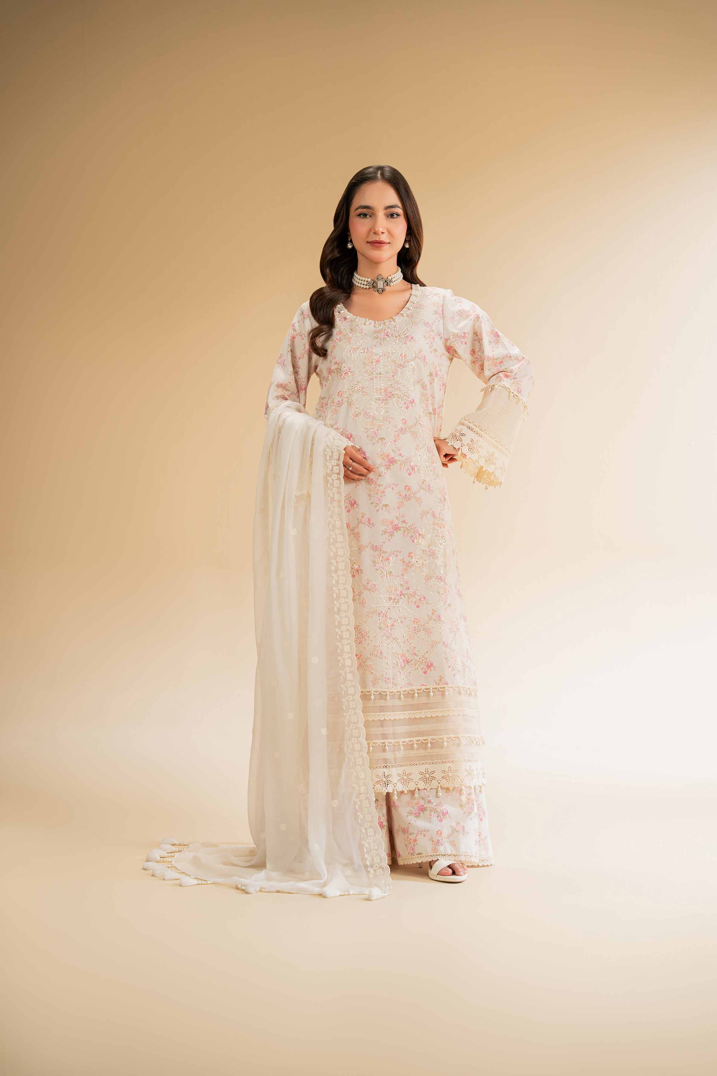 3 Piece - Printed Embroidered Suit - 42501280 for Women - Unstitched Collection | Nishat | Shop Online