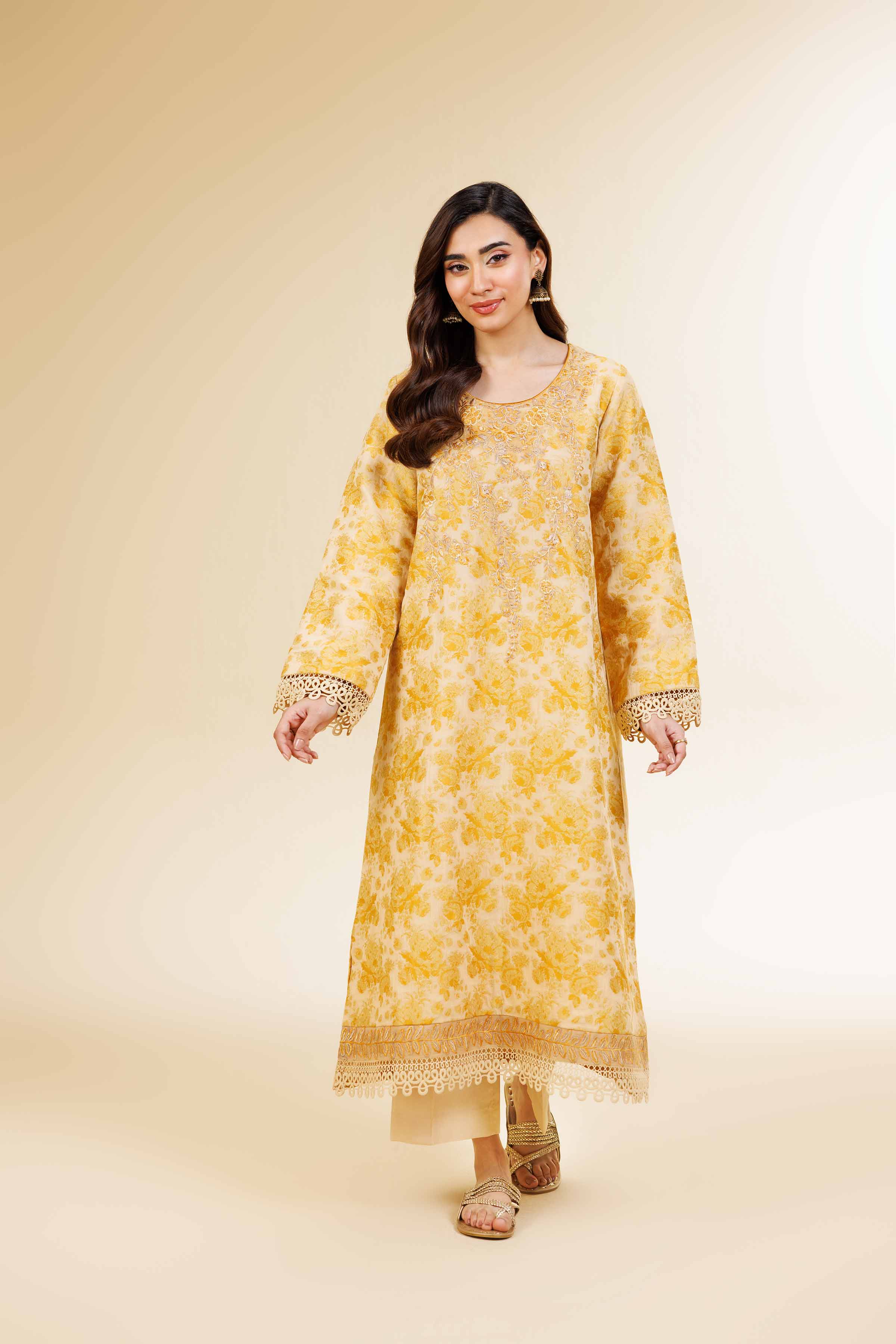2 Piece - Jacquard Embroidered Suit - 42501286 for Women - Unstitched Collection | Nishat | Shop Online