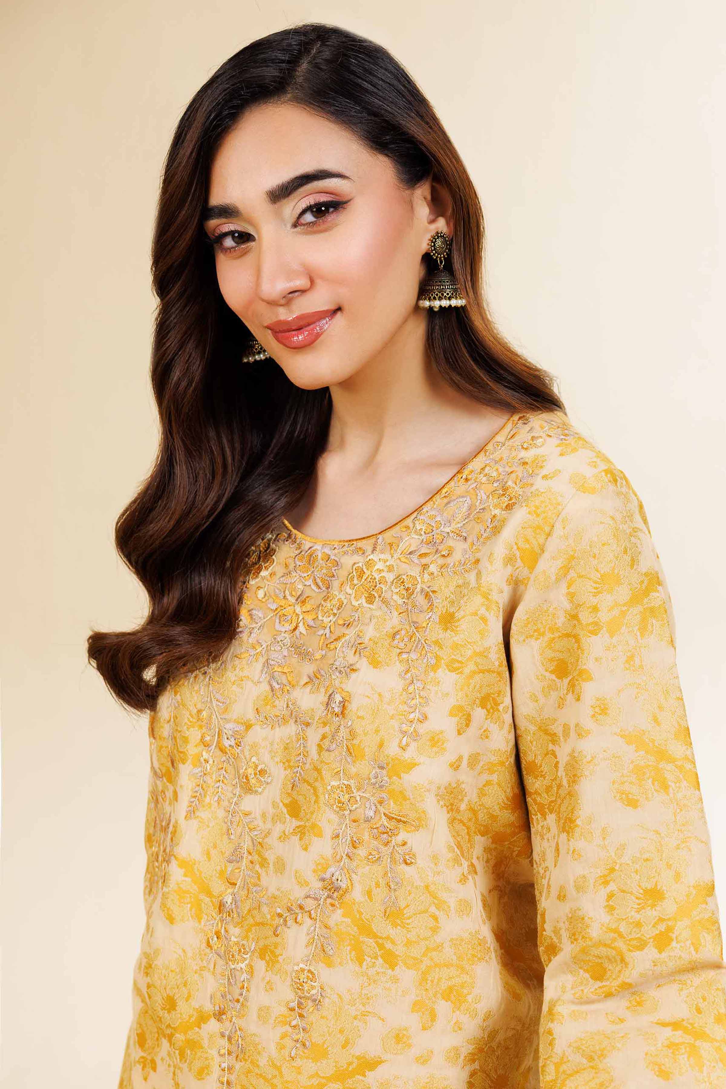 2 Piece - Jacquard Embroidered Suit - 42501286 for Women - Unstitched Collection | Nishat | Shop Online