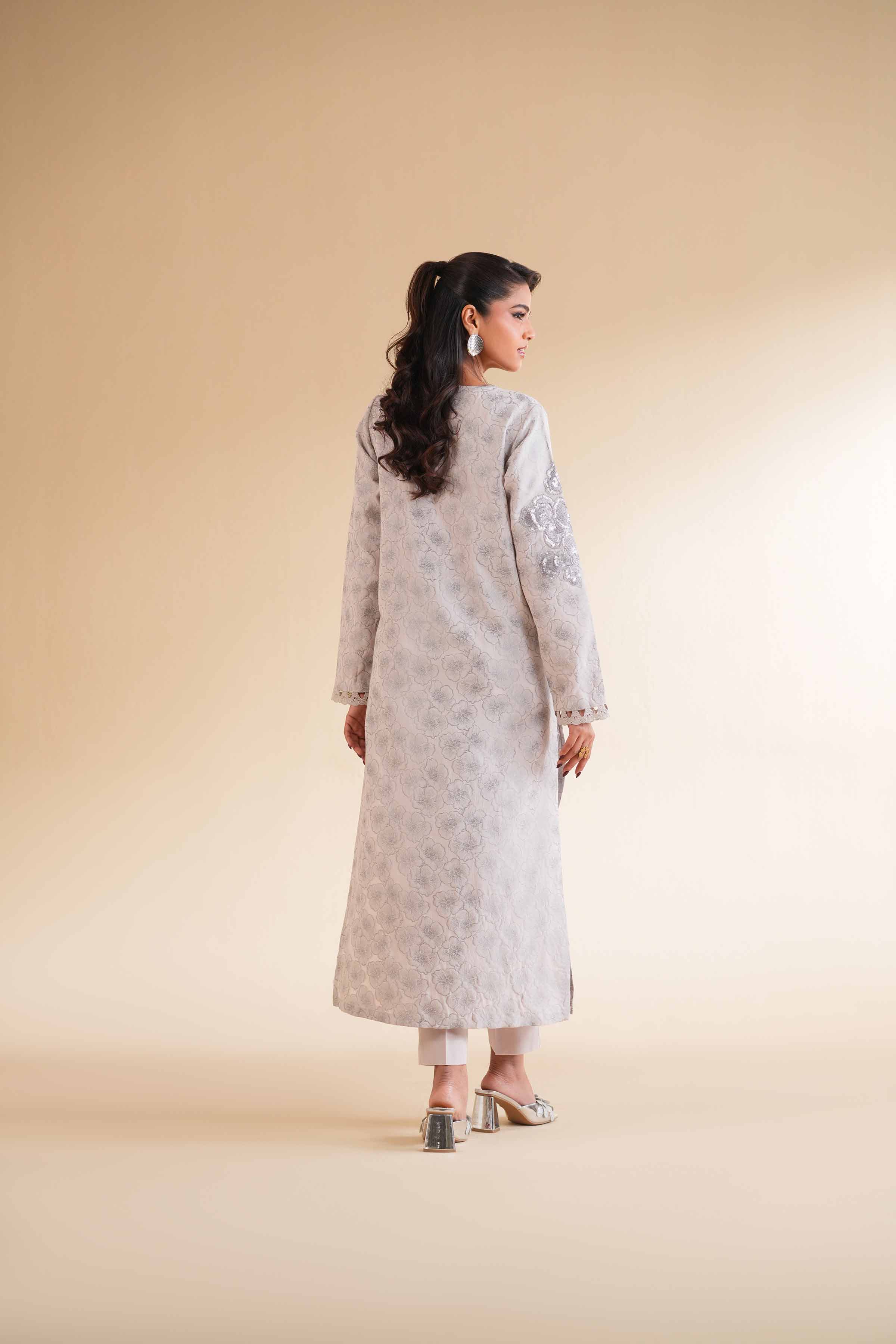 2 Piece - Jacquard Embroidered Suit - 42501288 for Women - Unstitched Collection | Nishat | Shop Online