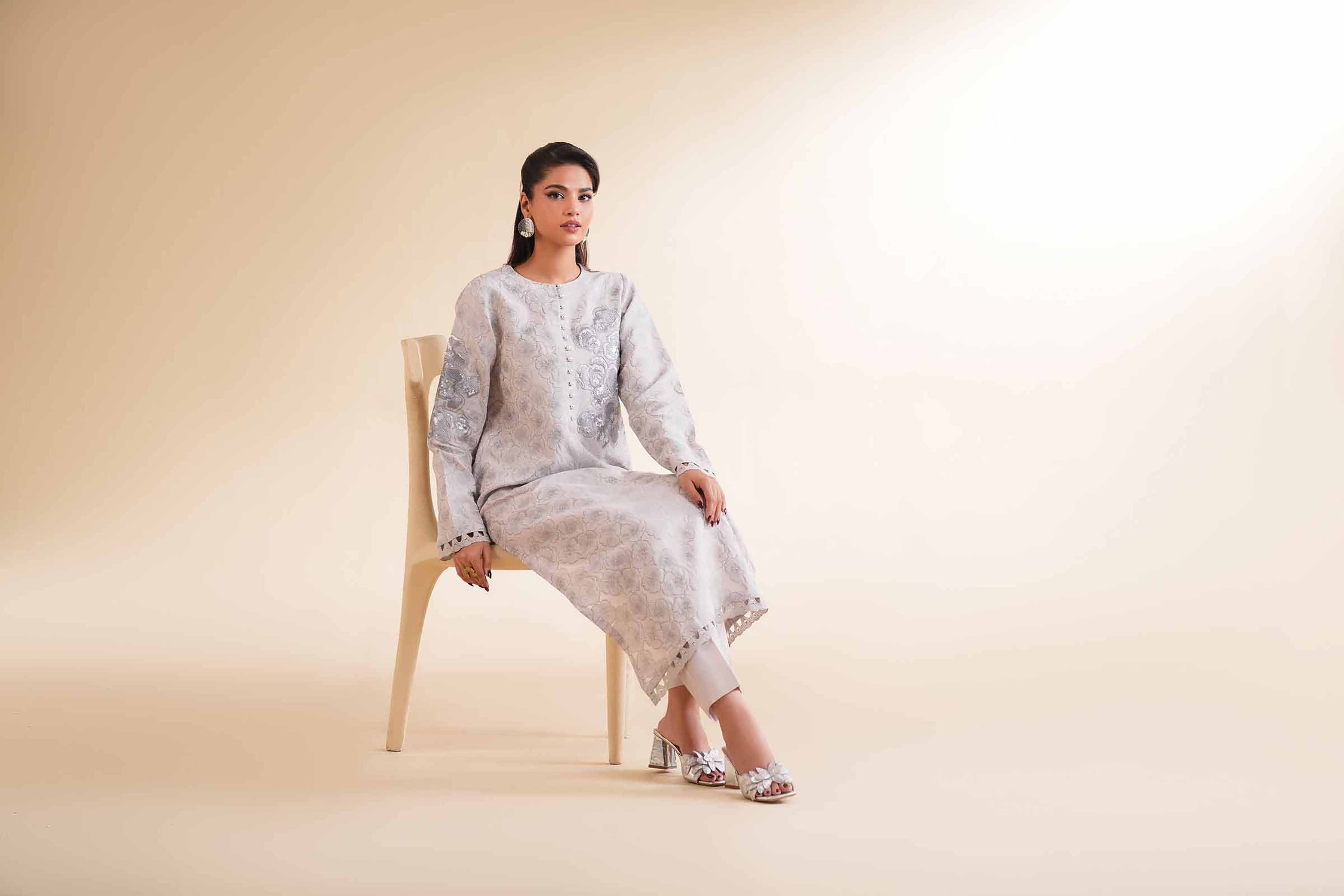 2 Piece - Jacquard Embroidered Suit - 42501288 for Women - Unstitched Collection | Nishat | Shop Online