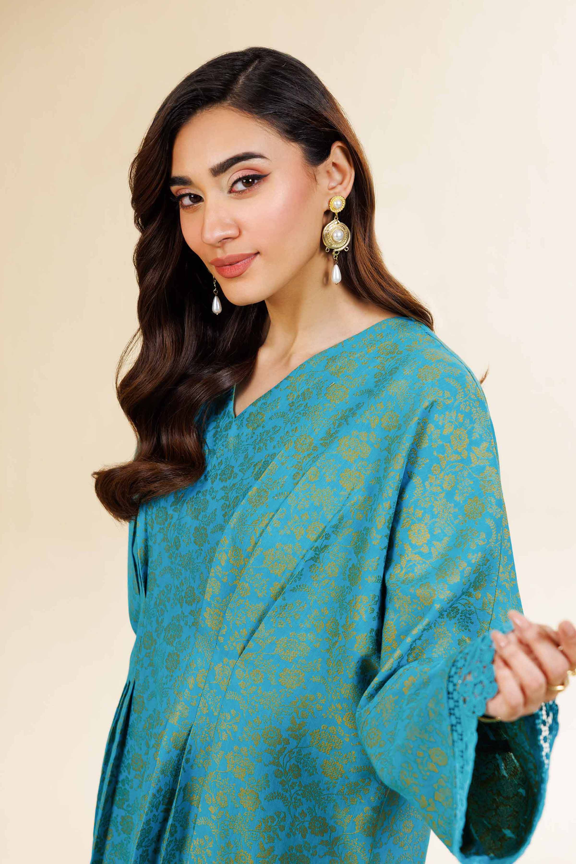 2 Piece - Jacquard Embroidered Suit - 42501291 for Women - Unstitched Collection | Nishat | Shop Online